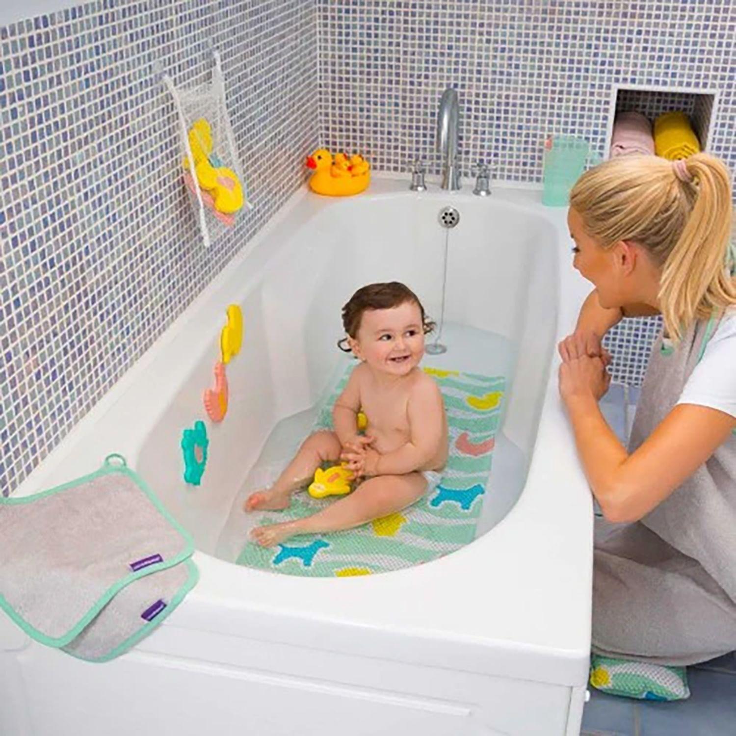 Juguetes de Bano con Malla Organizadora 10 piezas Clevamama-3