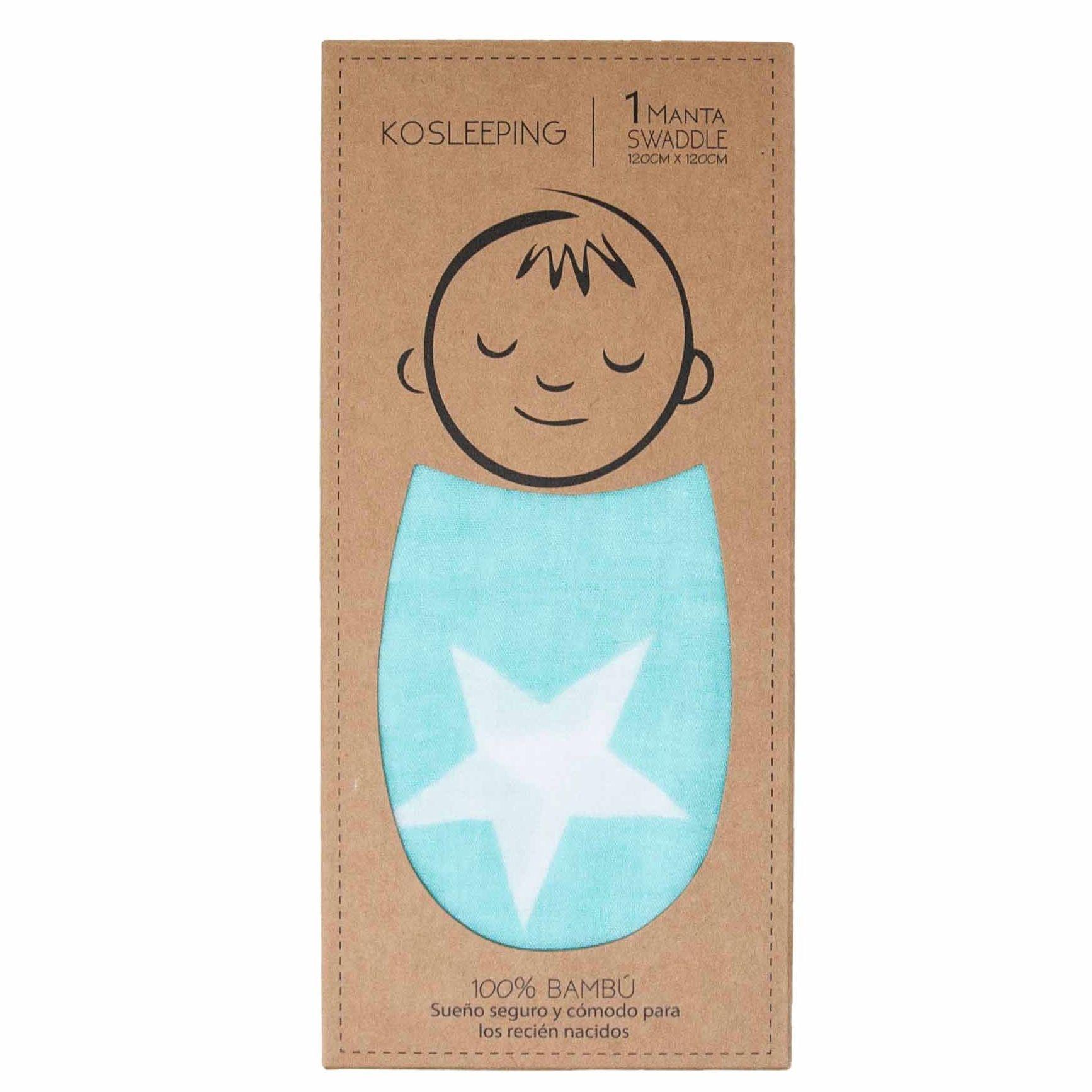 Manta Swaddle de Bamb KOSLEEPING VERDE-0
