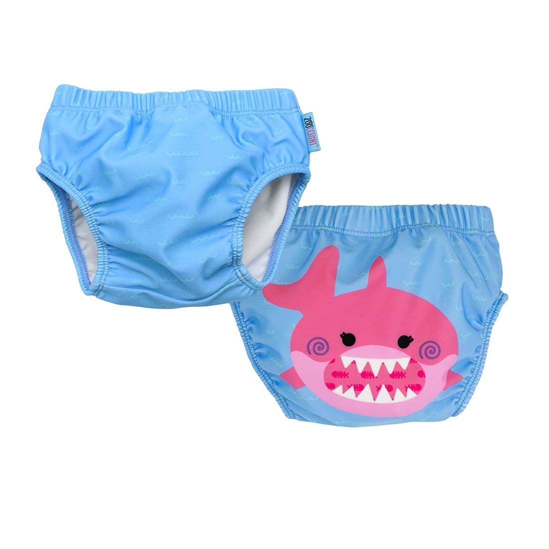 Pack 2 Traje de Bano con Panal Zoocchini TIBURON ROSA 24 36M-2