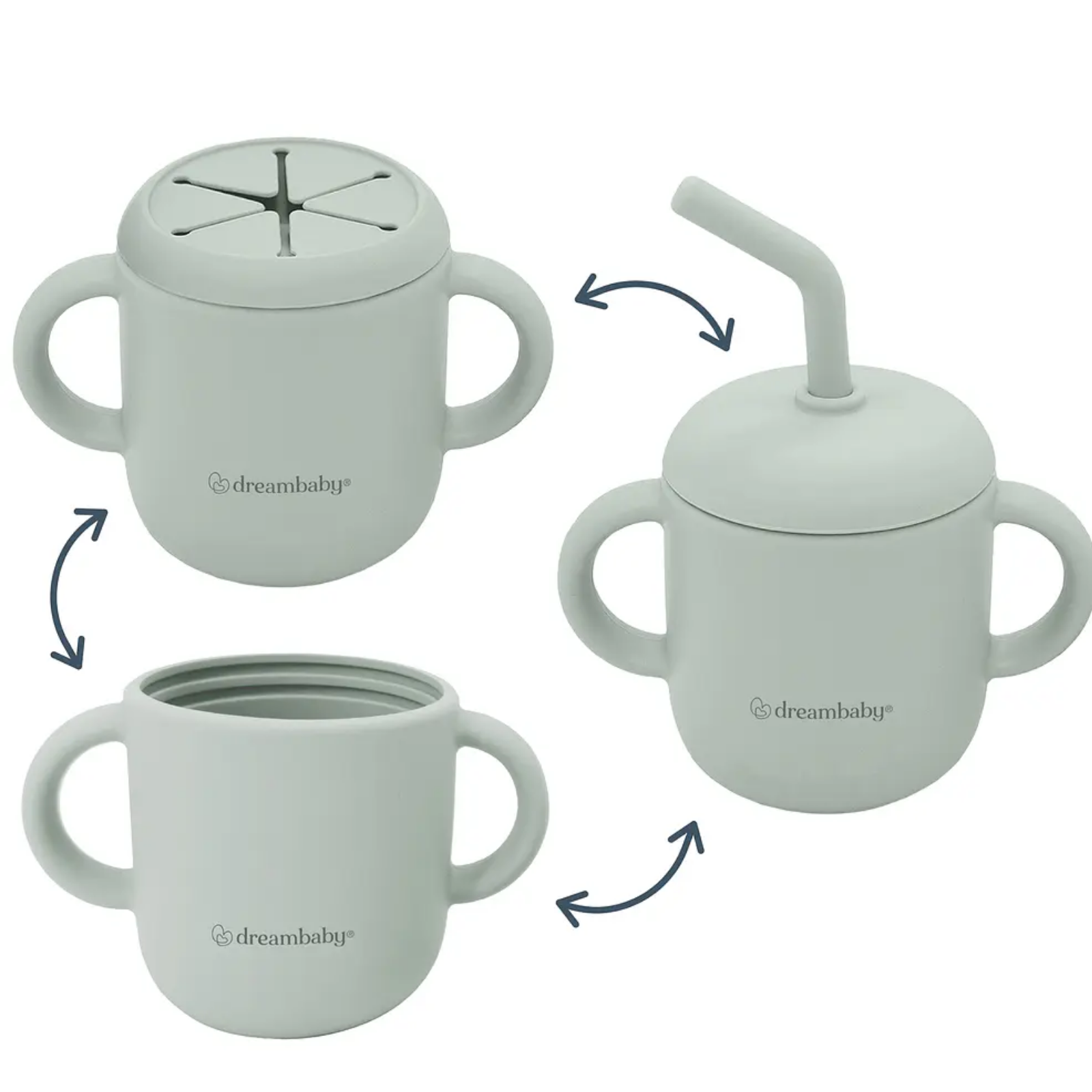 Vaso de Silicona para Bebida y Snack 3 en 1-3