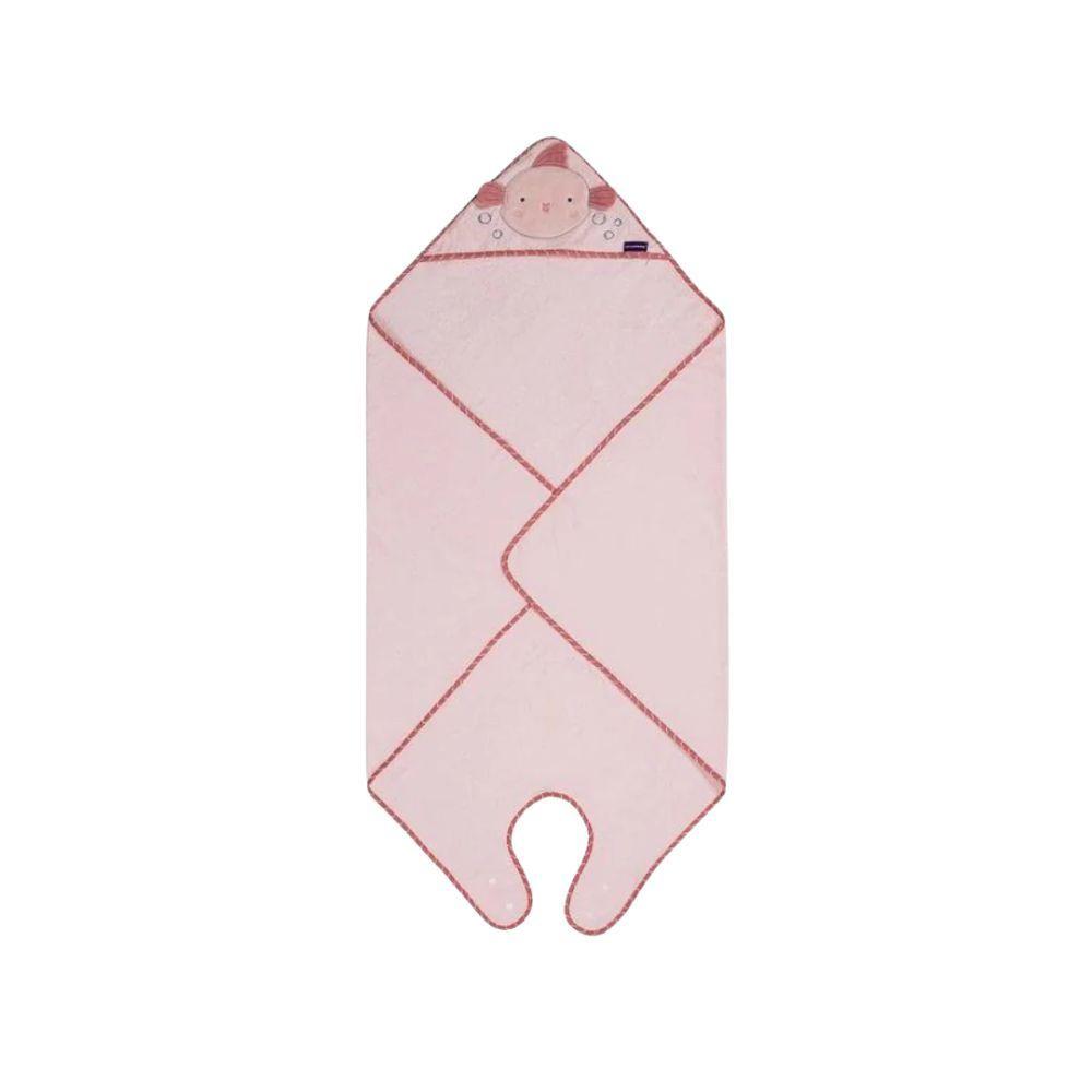 Toalla Delantal Bamb Clevamama Rosa-2