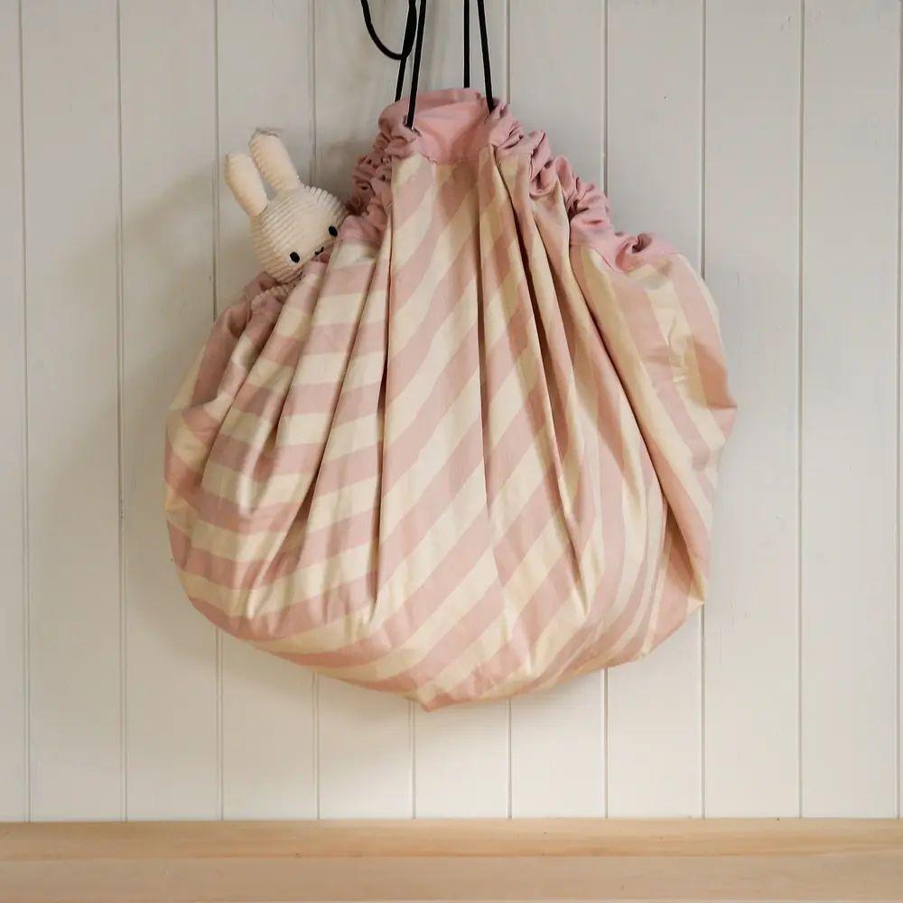 Manta Organizadora Original Play Go STRIPES PINK-2