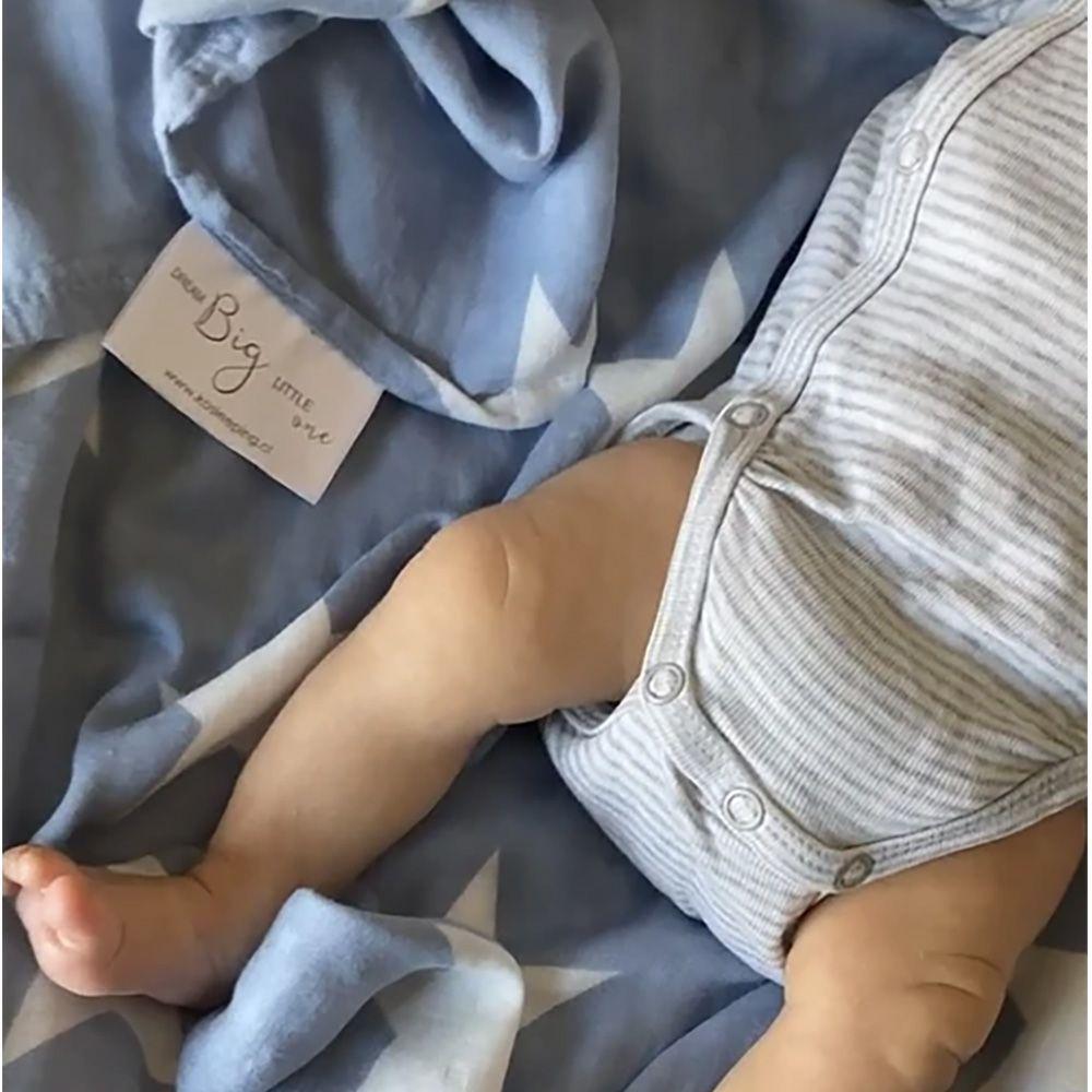 Manta Swaddle de Bamb KOSLEEPING AZUL-2