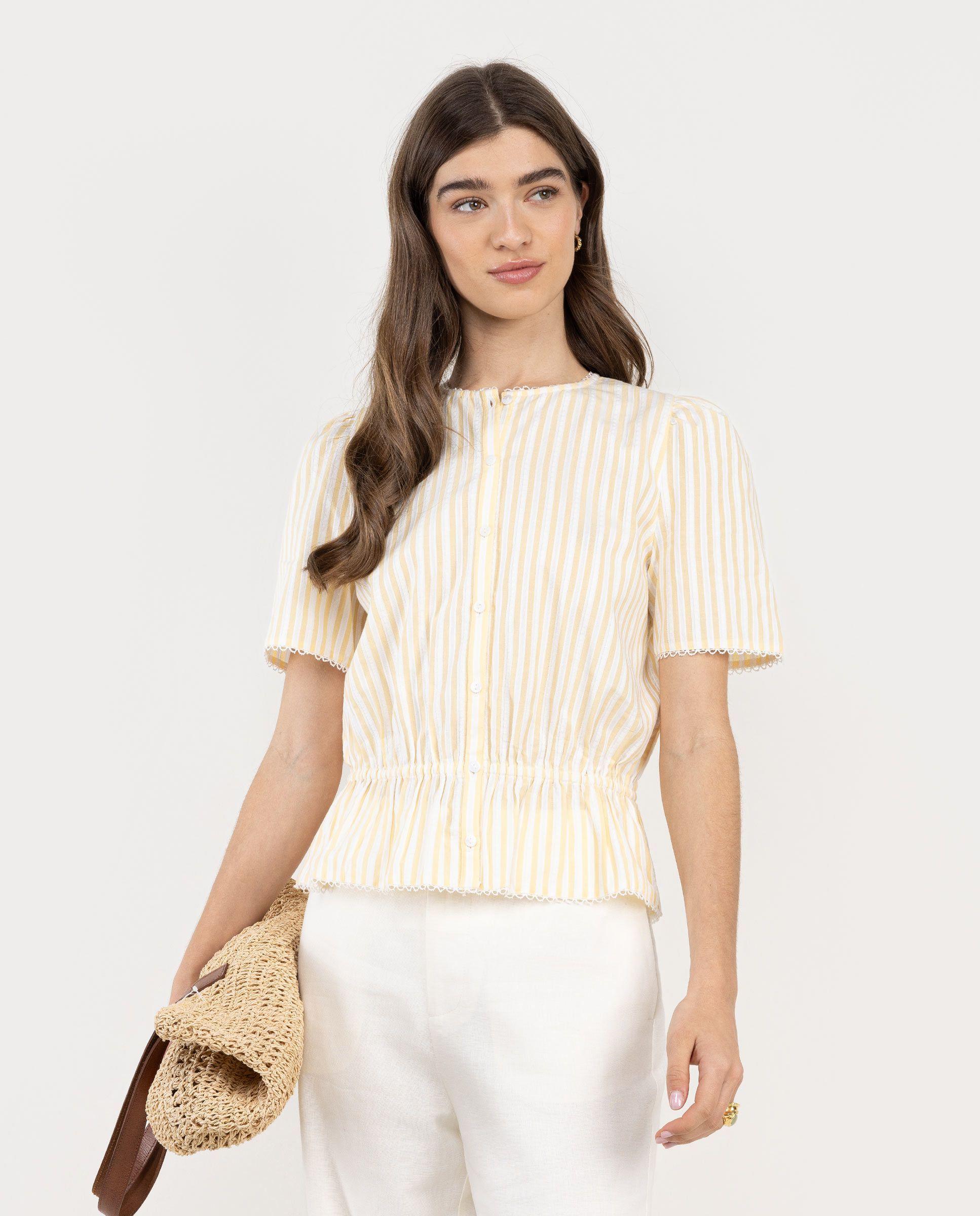 Camisa Nala Rayas Amarillo MUJER PV 26-1