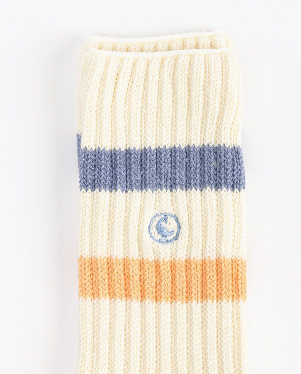 Calcetín Algodón Retro Crudo Azul UNISEX PV 26-2