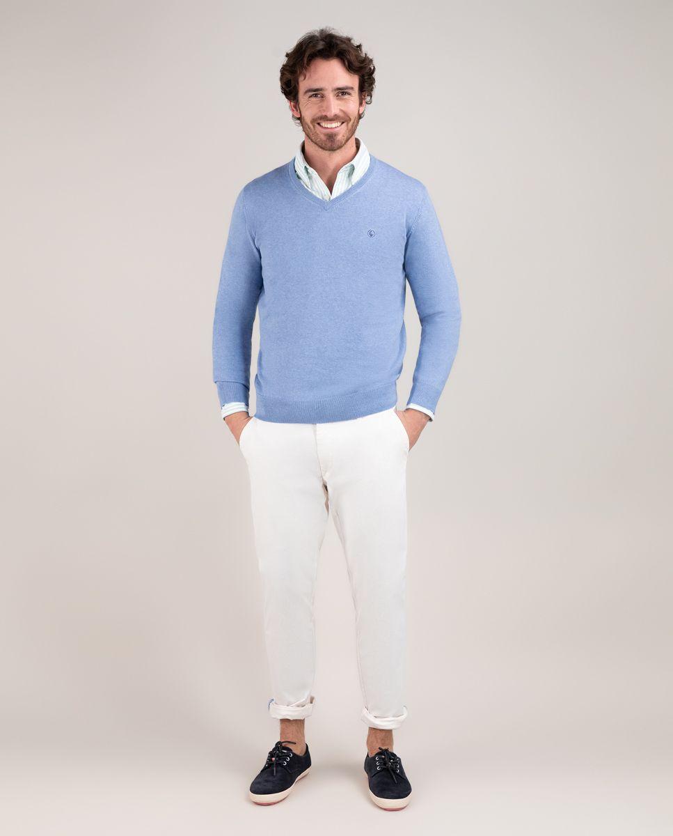 Pantalón Chino Básico Blanco HOMBRE PV 25-0