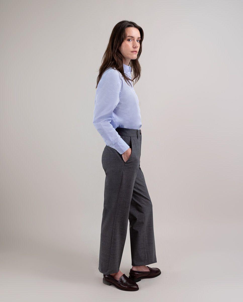 Pantalón Coordinado Liso Gris MUJER PV 25-2