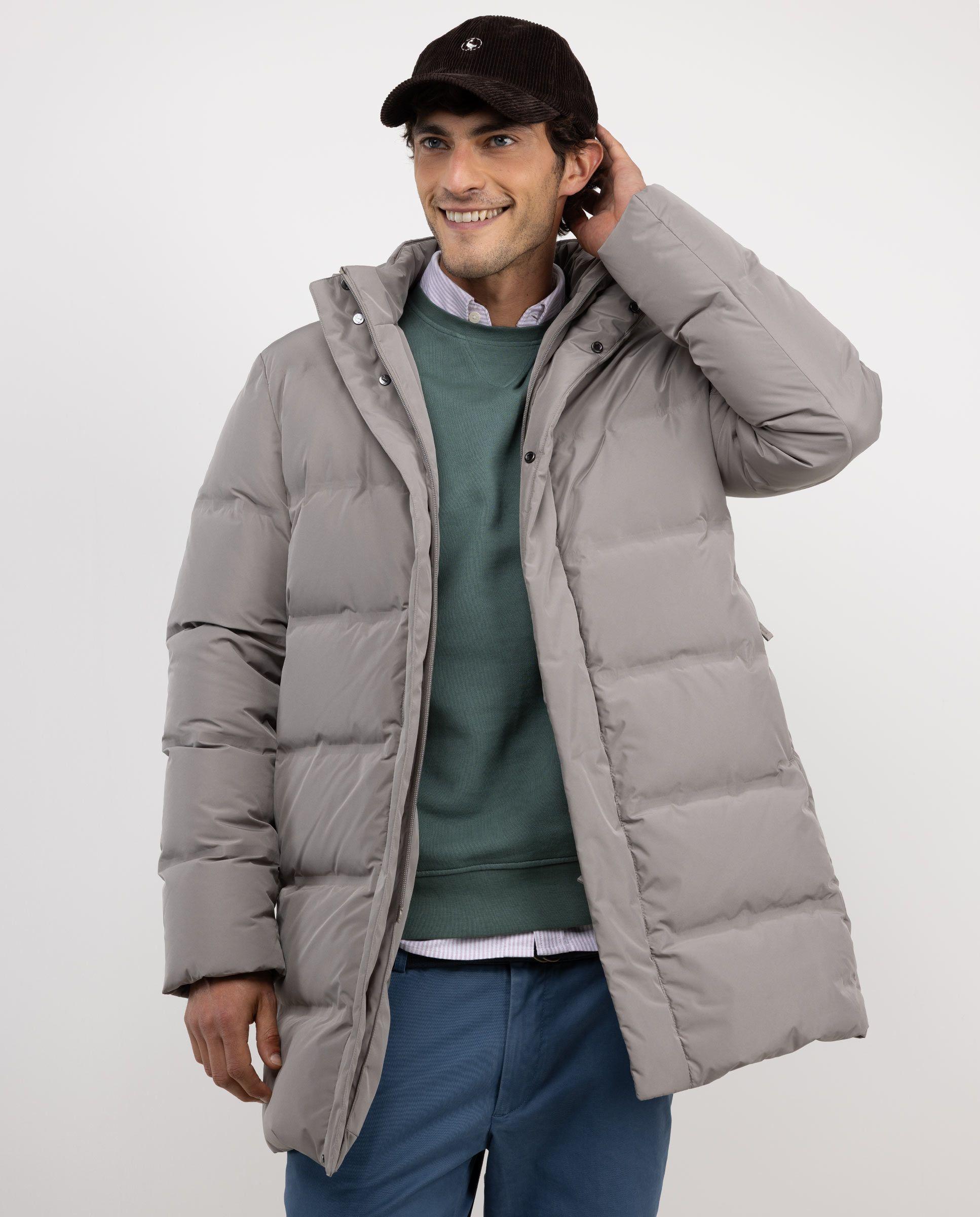 Abrigo Plumas Largo Beige HOMBRE OI 25-0