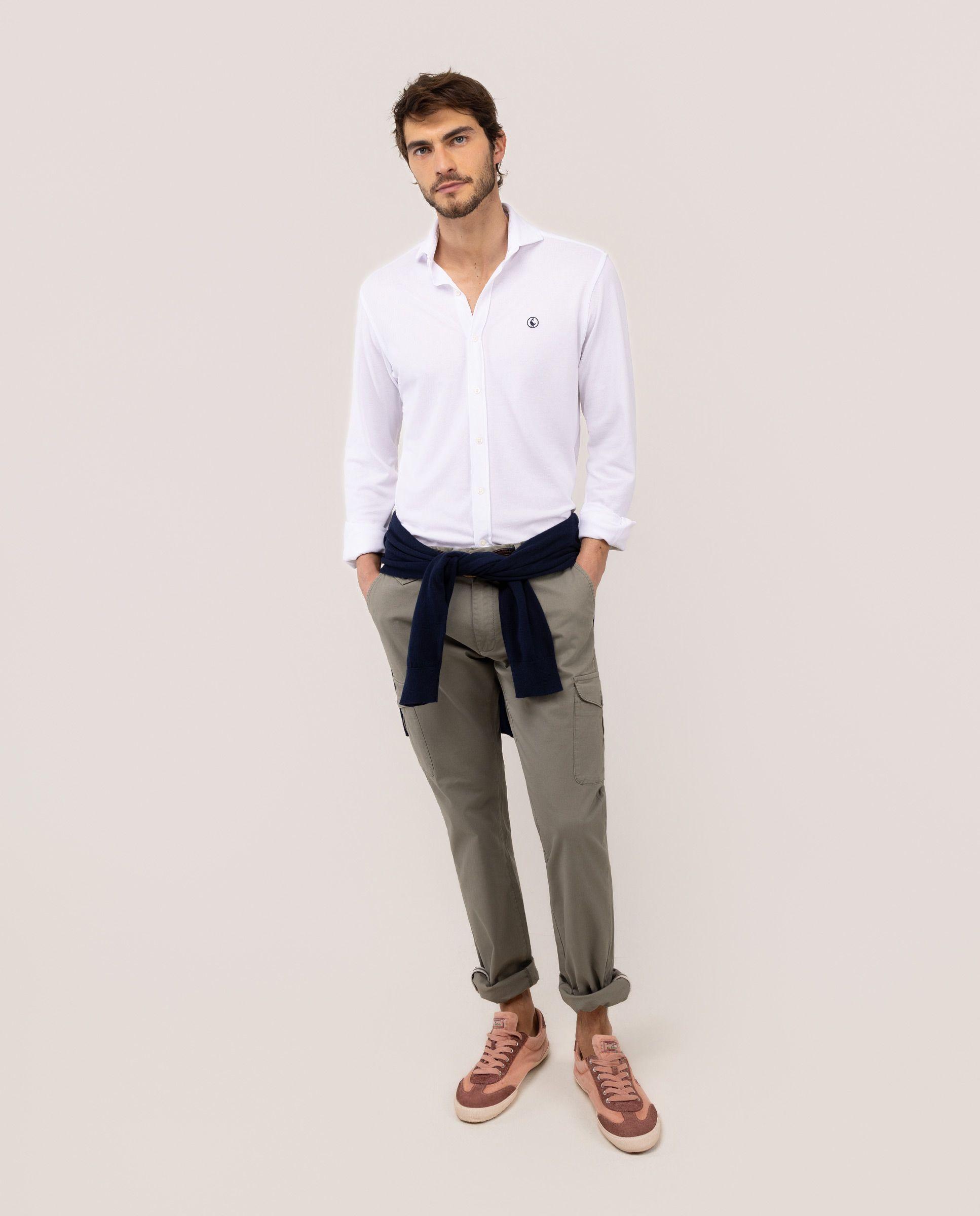 Camisa Piqué Blanco HOMBRE PV 26-1