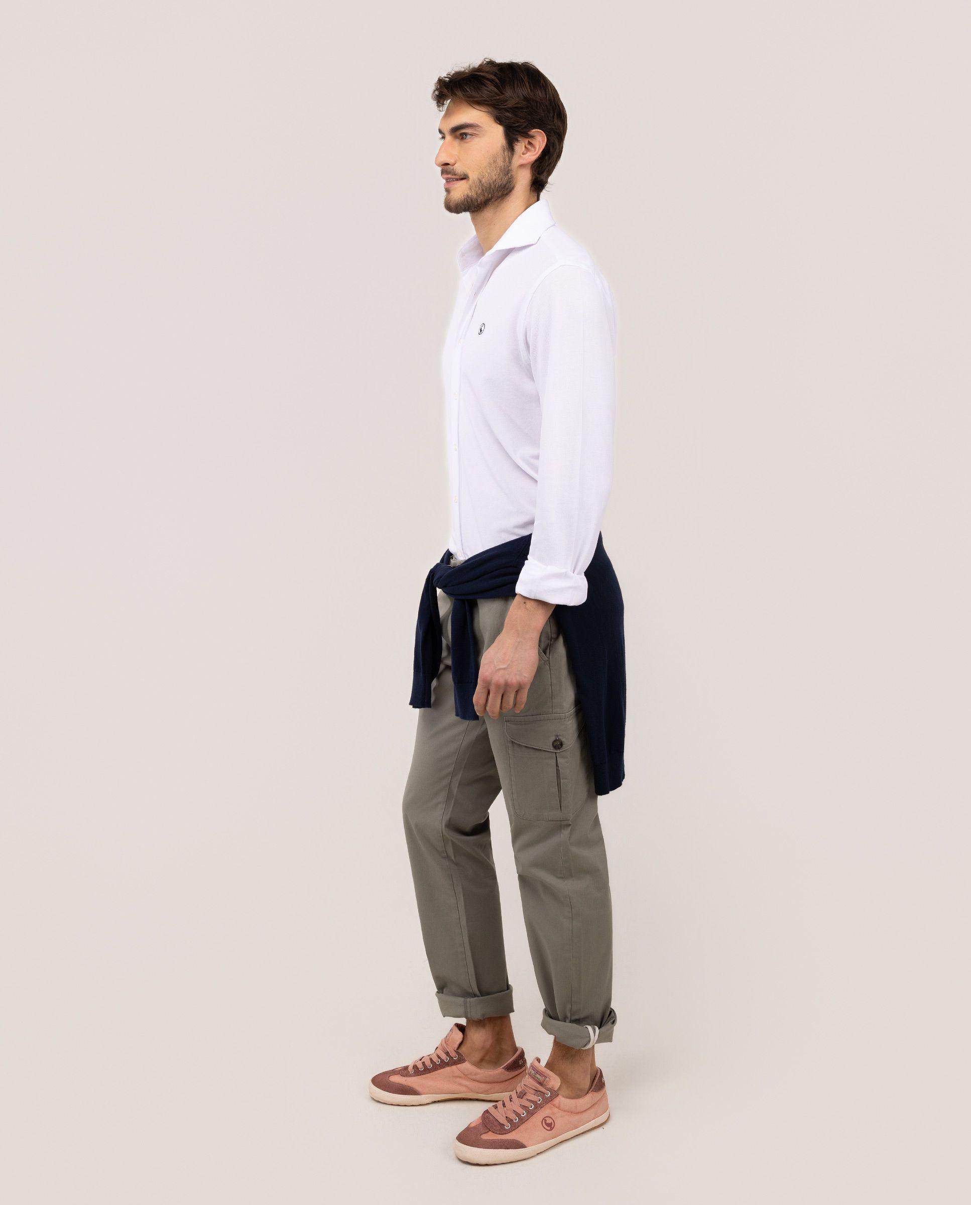 Camisa Piqué Blanco HOMBRE PV 26-2