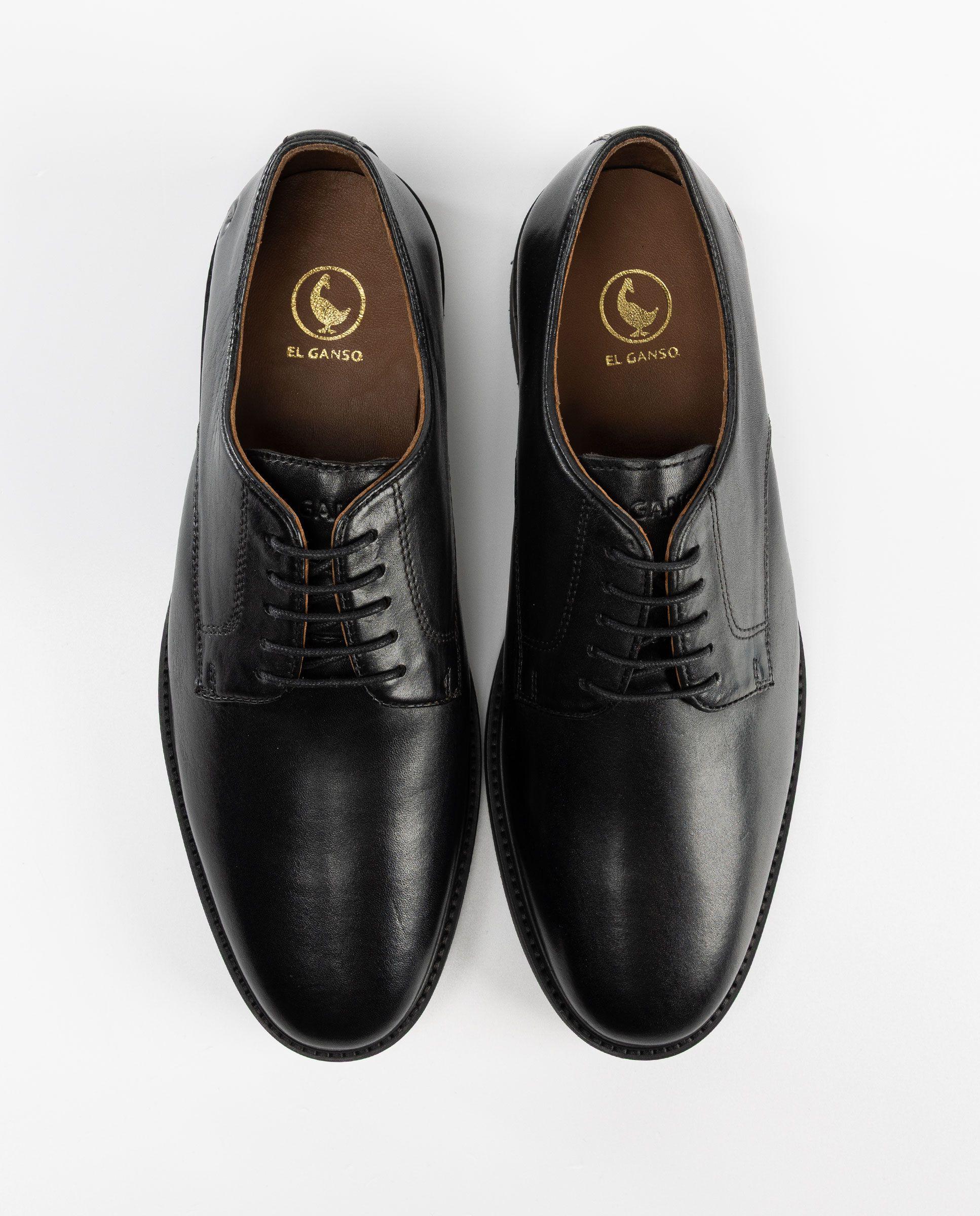 Zapato Piel Cordones Negro HOMBRE OI 25-0