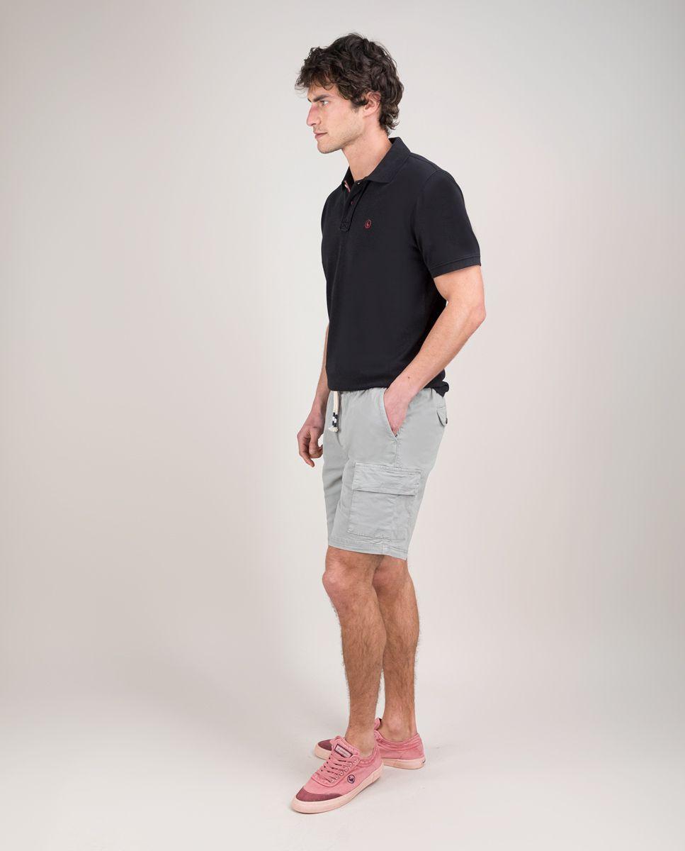 Polo Piqué Garment Dyed Negro HOMBRE PV 25-2