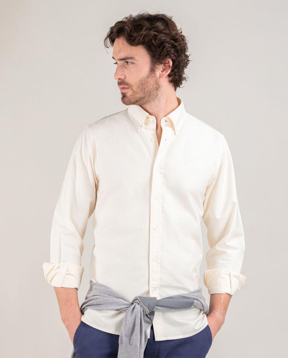 Camisa Oxford Yale Amarillo HOMBRE PV 25-0