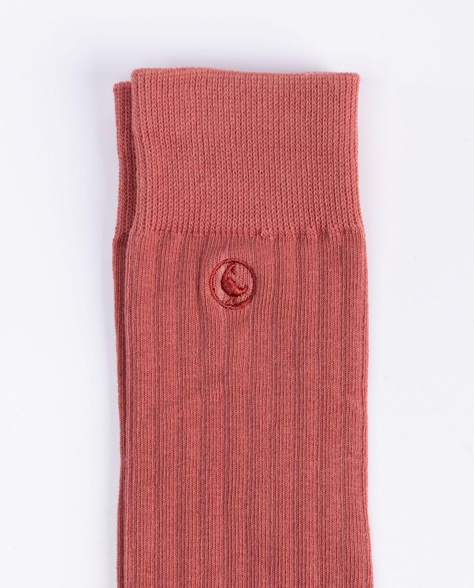 Calcetín Algodón Canalé Rojo UNISEX PV 26-1