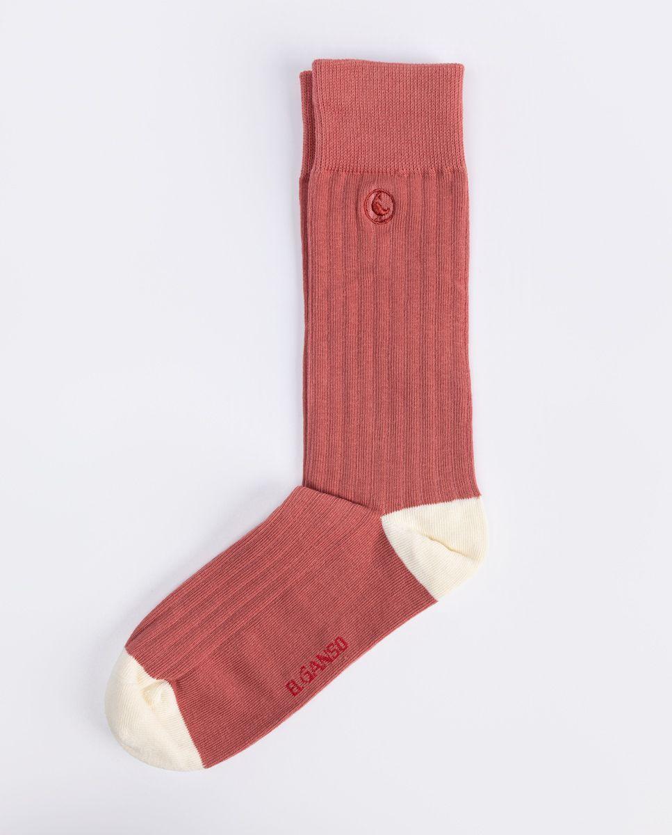 Calcetín Algodón Canalé Rojo UNISEX PV 26-2