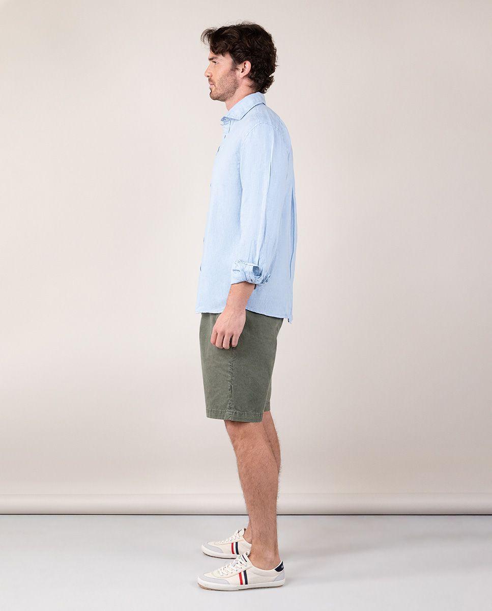 Camisa Lino Celeste LATAM HOMBRE OI 24-2
