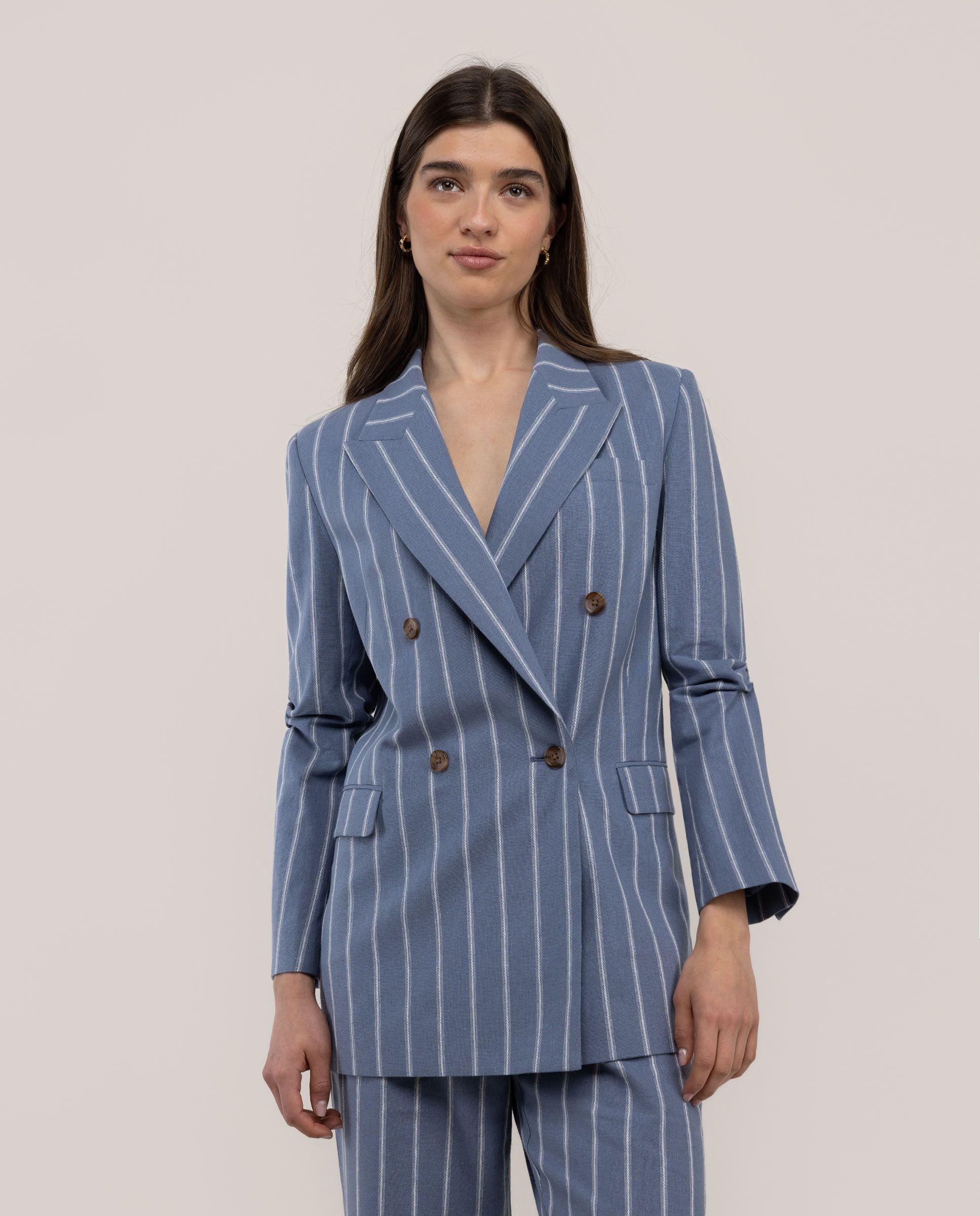 Americana Diana Cruzada Rayas Crudo MUJER PV 26-1