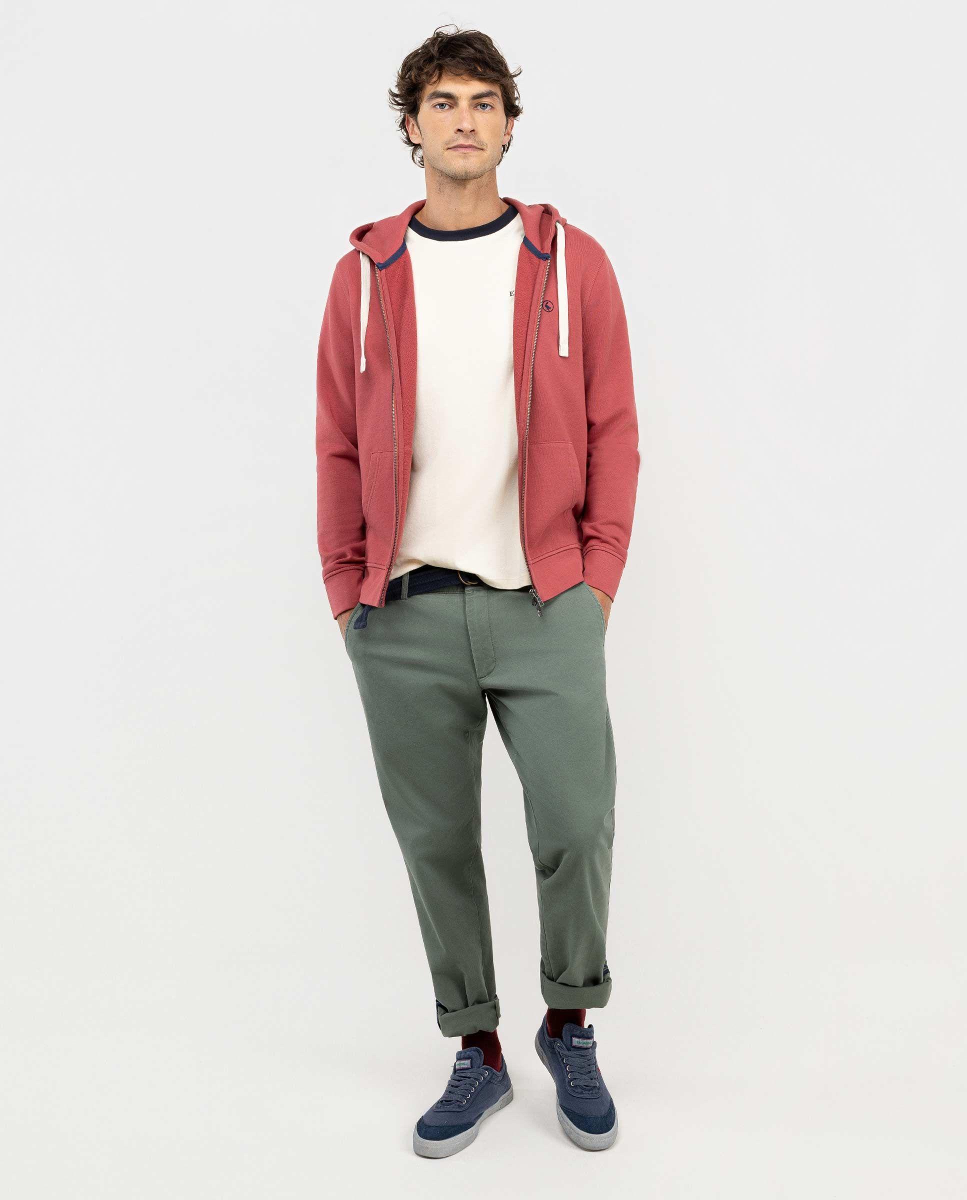 Sudadera Zipper Rojo HOMBRE OI 25-0