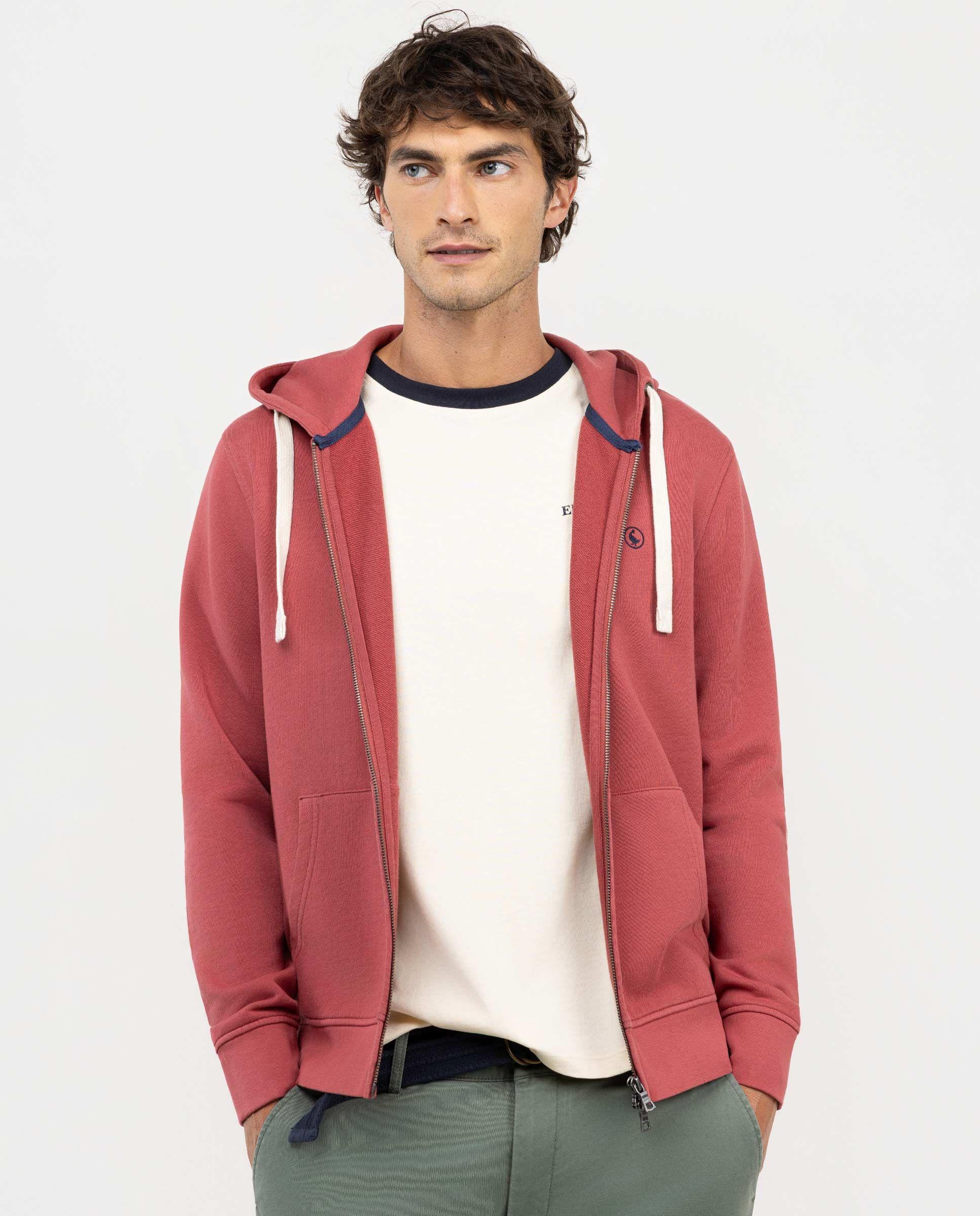 Sudadera Zipper Rojo HOMBRE OI 25-1