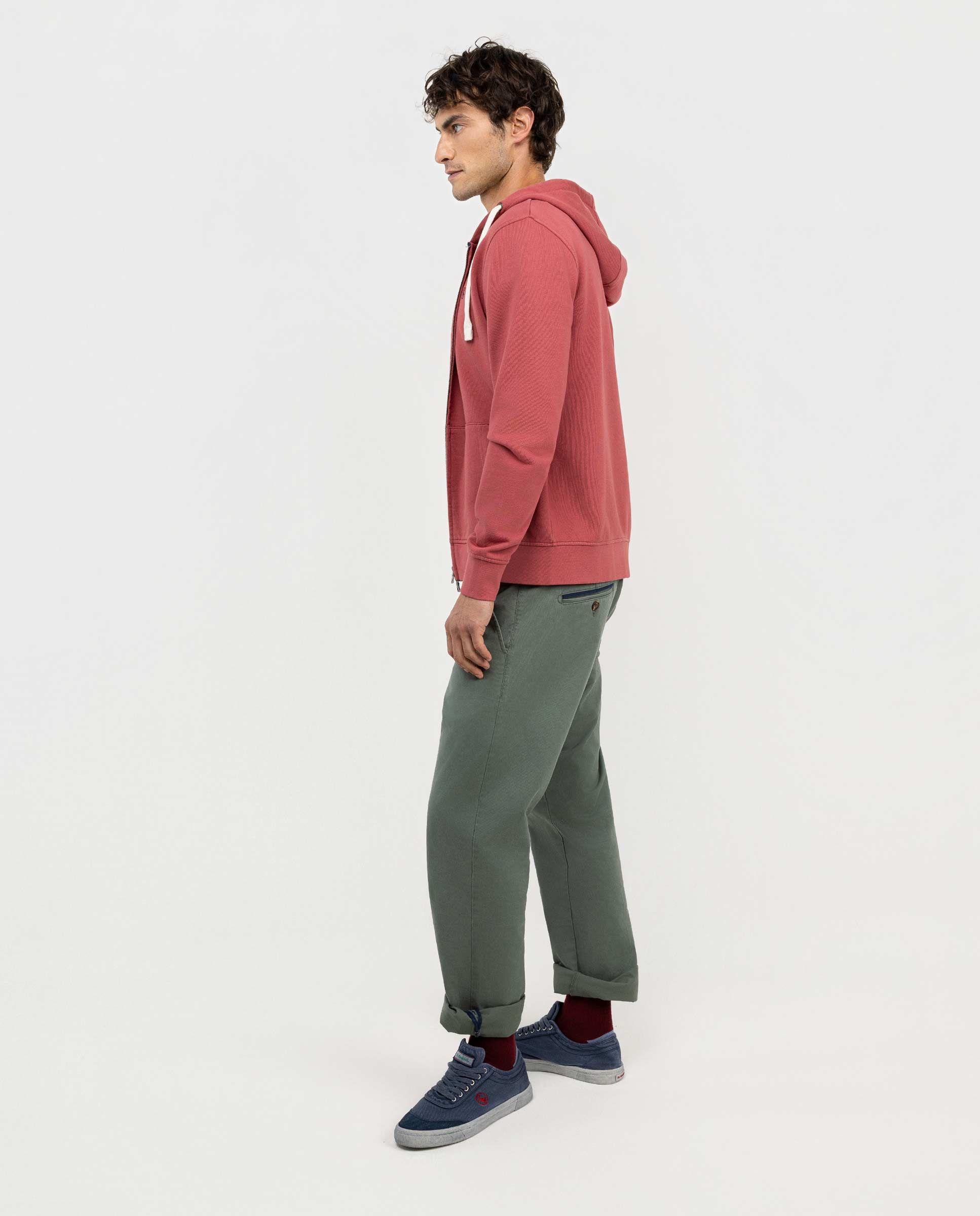 Sudadera Zipper Rojo HOMBRE OI 25-2