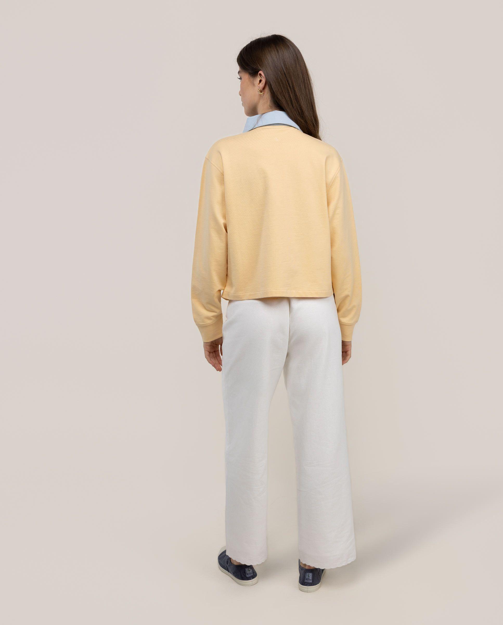 Sudadera Abby Cuello Polo Amarillo MUJER PV 26-2
