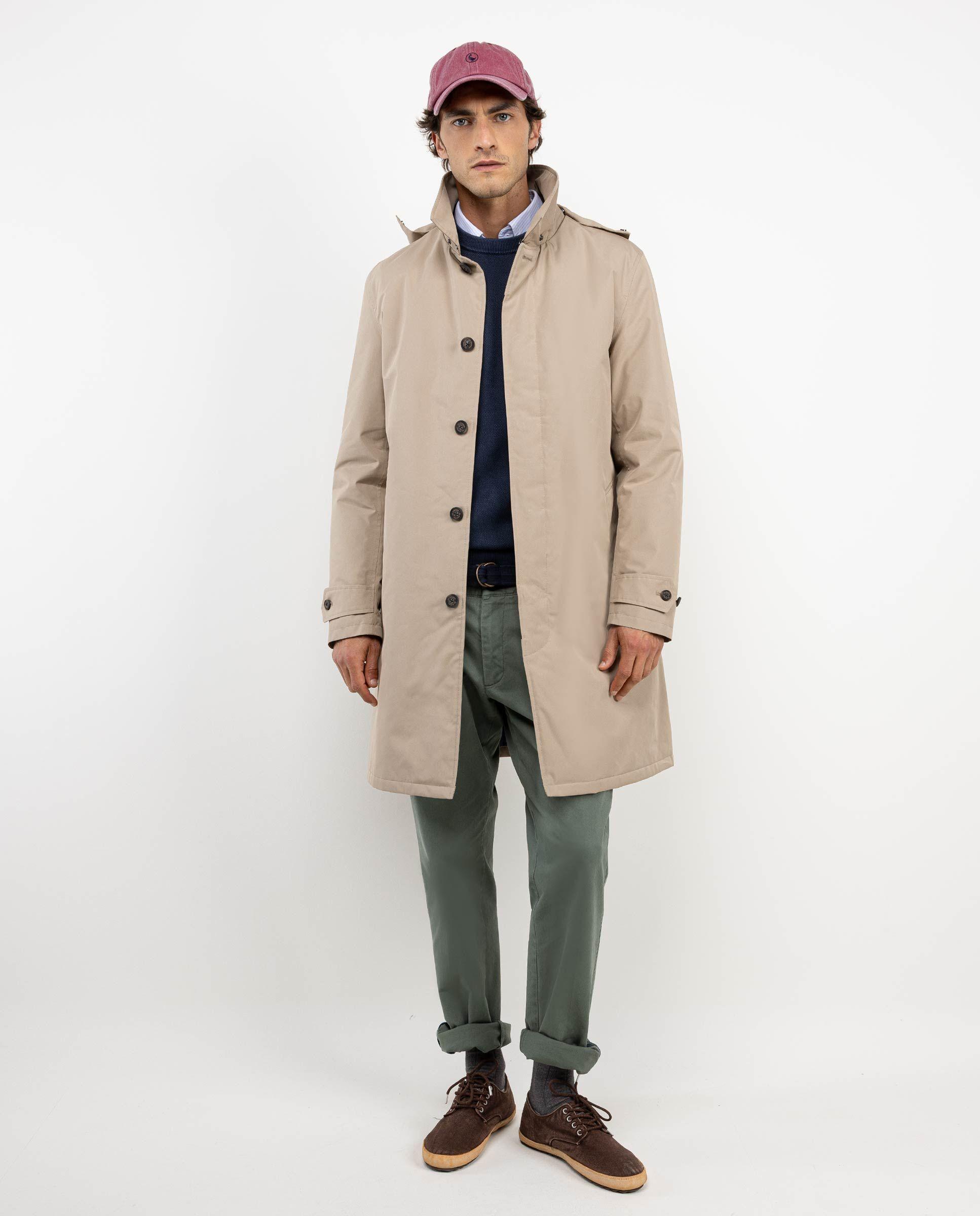 Gabardina Acolchada Beige HOMBRE OI 25-0