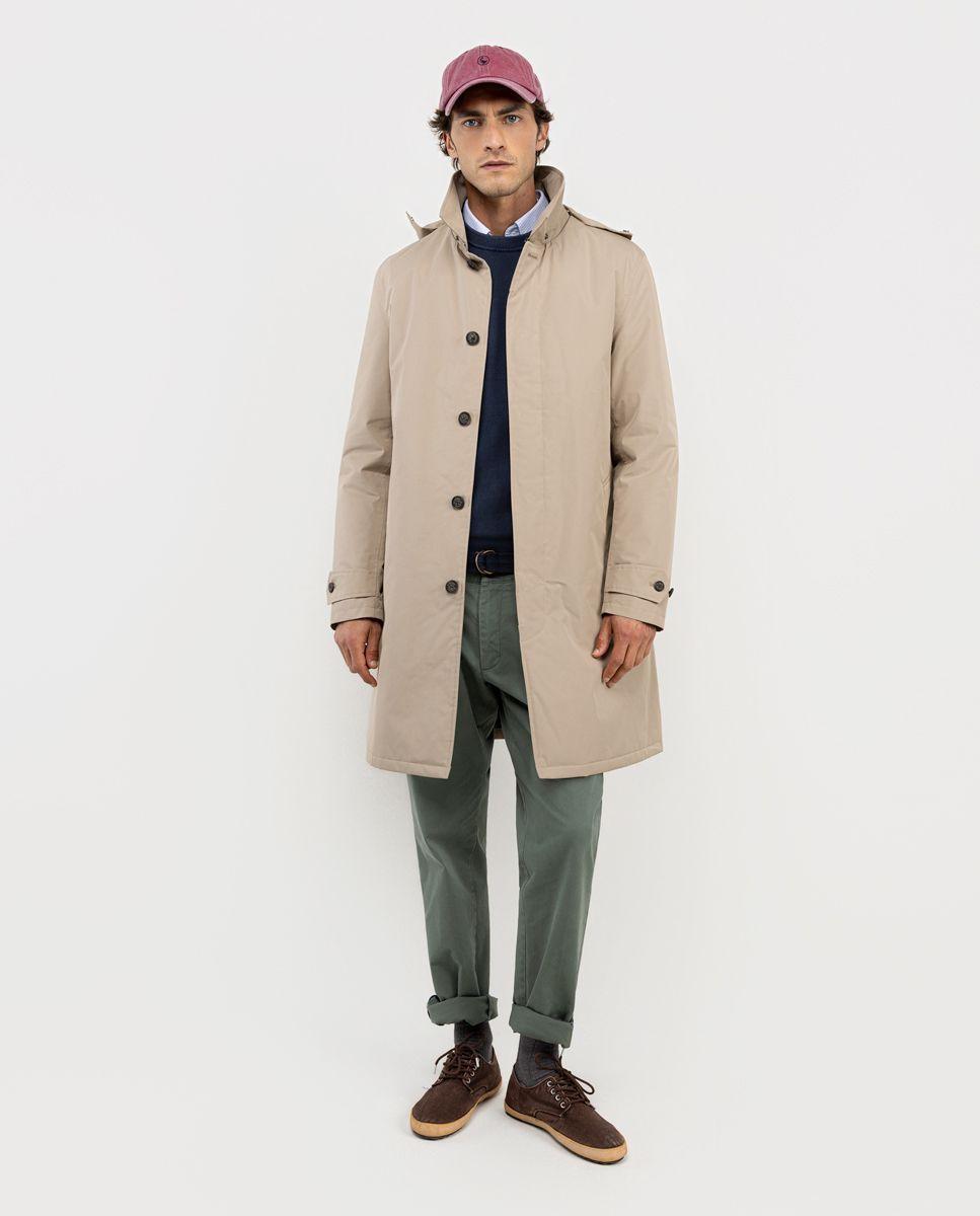 Gabardina Acolchada Beige HOMBRE OI 25-1
