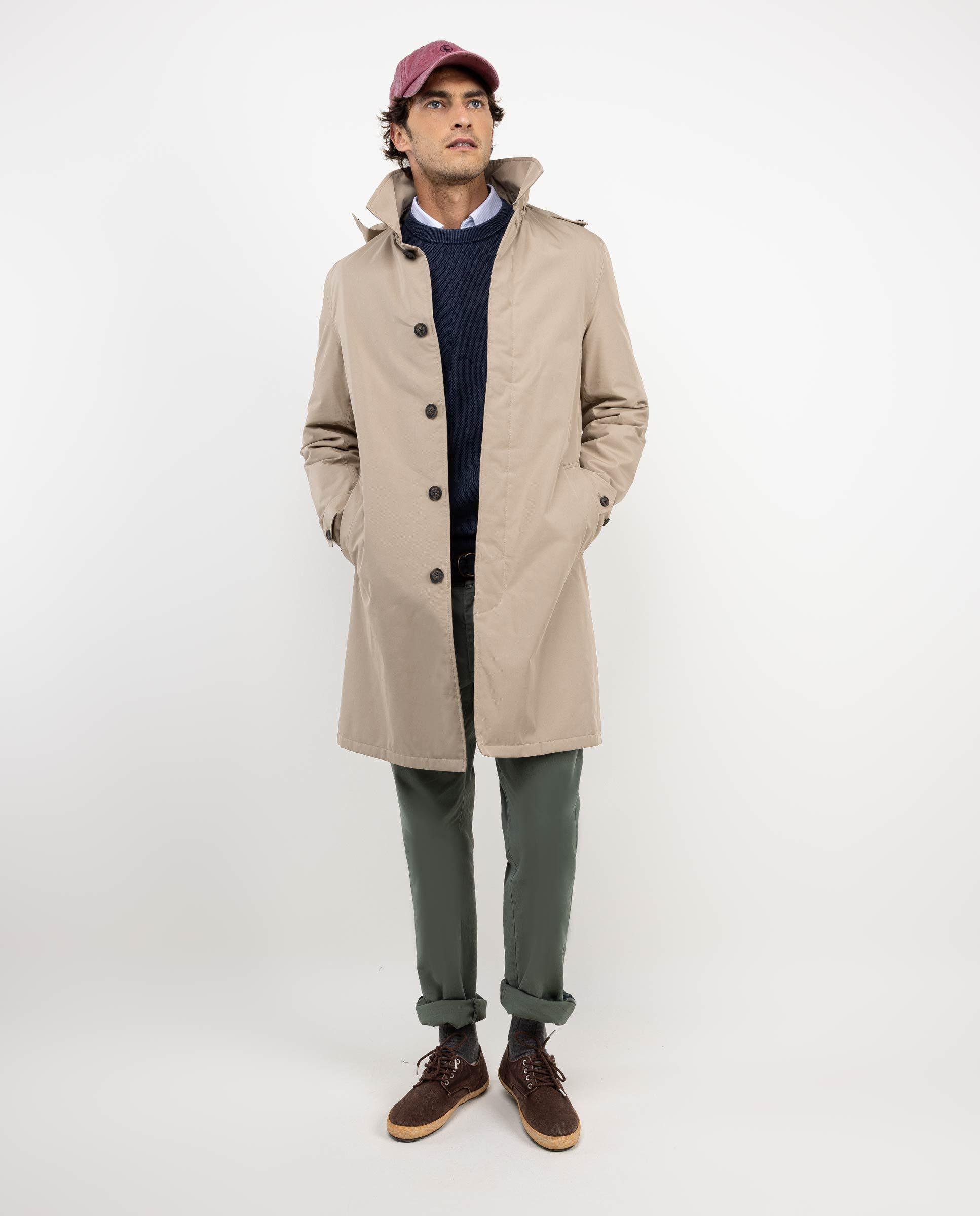 Gabardina Acolchada Beige HOMBRE OI 25-2