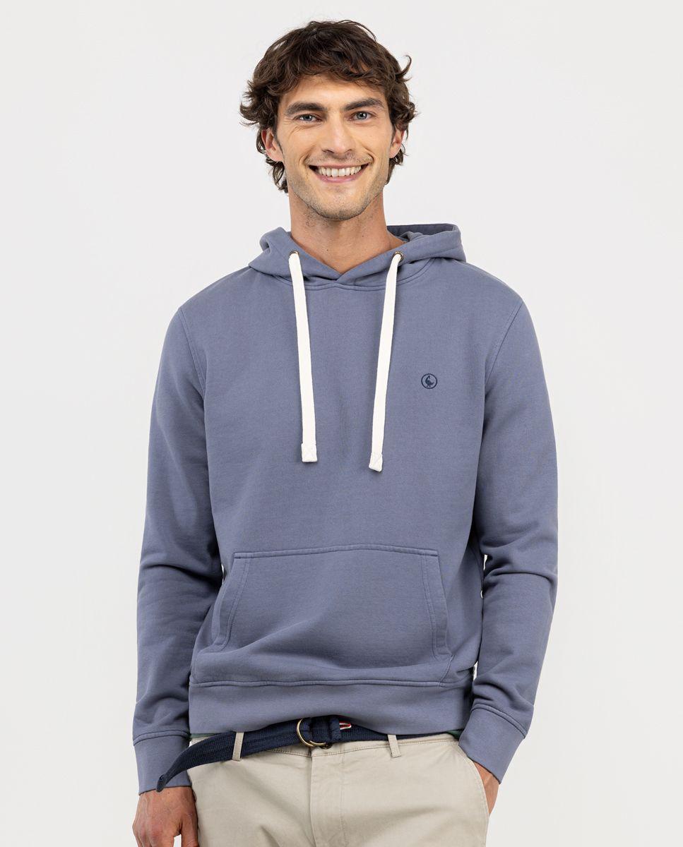 Sudadera Capucha Petróleo HOMBRE OI 25-0