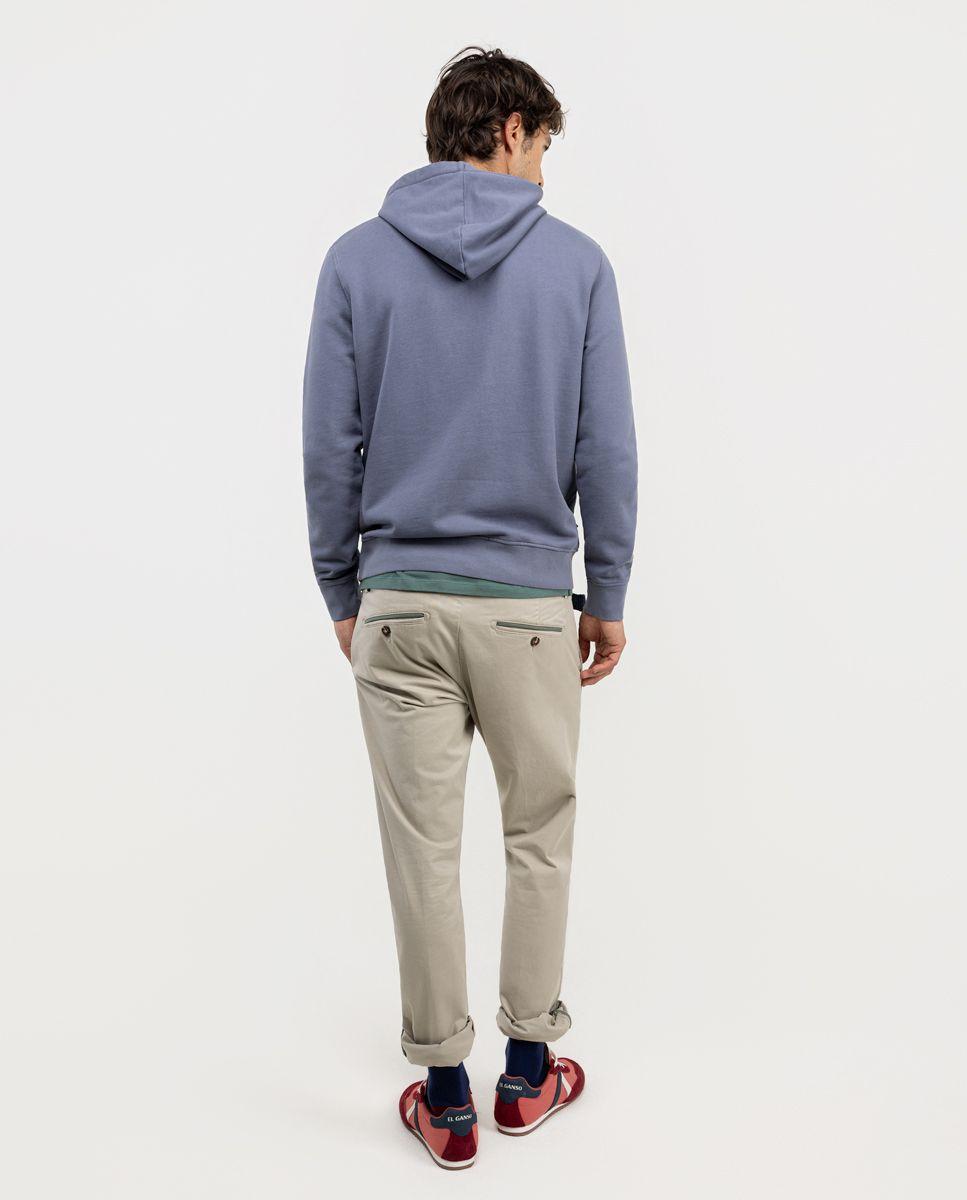 Sudadera Capucha Petróleo HOMBRE OI 25-2