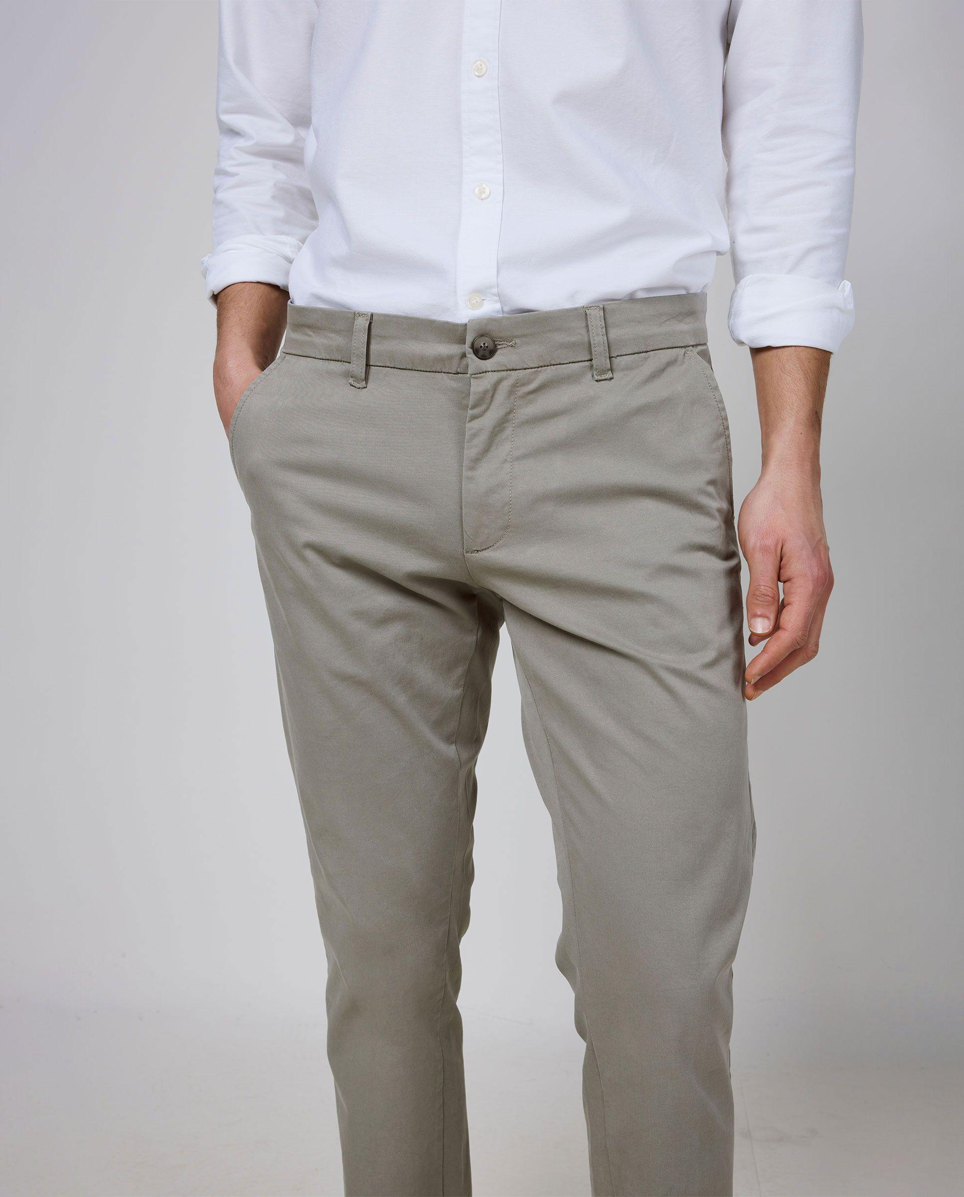 Pantalón Chino Básico Verde HOMBRE PV 26-2