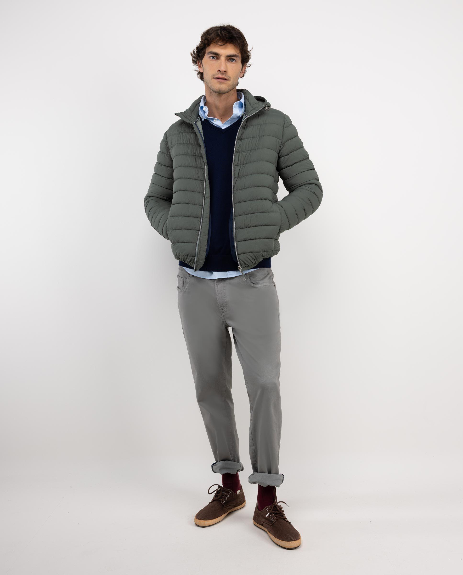 Chaqueta Acolchada Básica Verde HOMBRE OI 25-0
