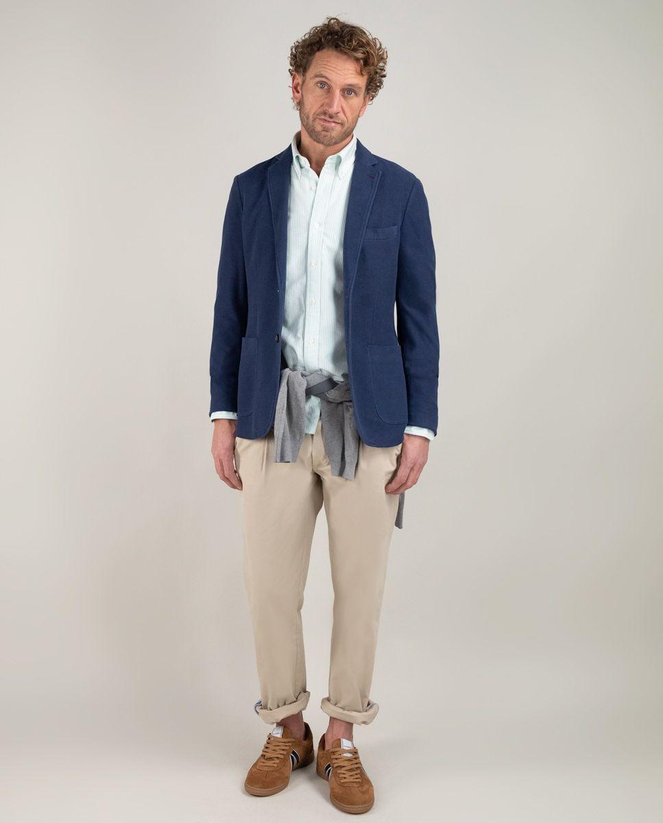 Americana Piqué Garment Dyed Marino HOMBRE PV 25-1