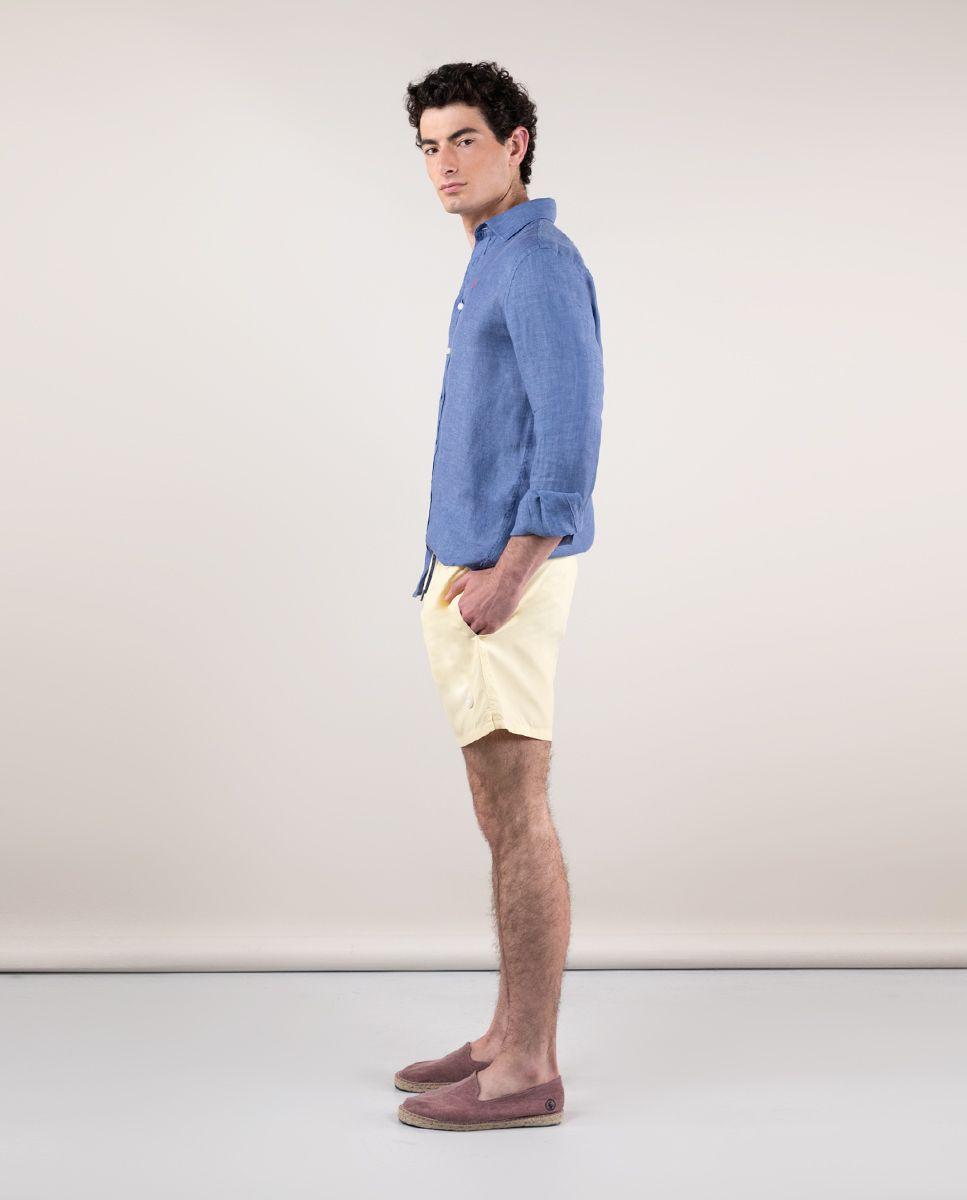 Bañador Liso Garment Dyed Amarillo HOMBRE PV 24-2