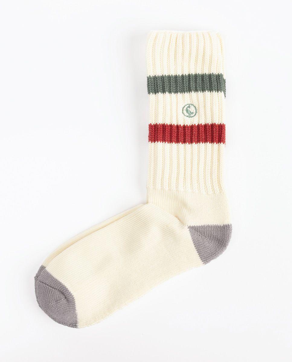 Calcetín Algodón Retro Crudo Kaki UNISEX PV 26-1