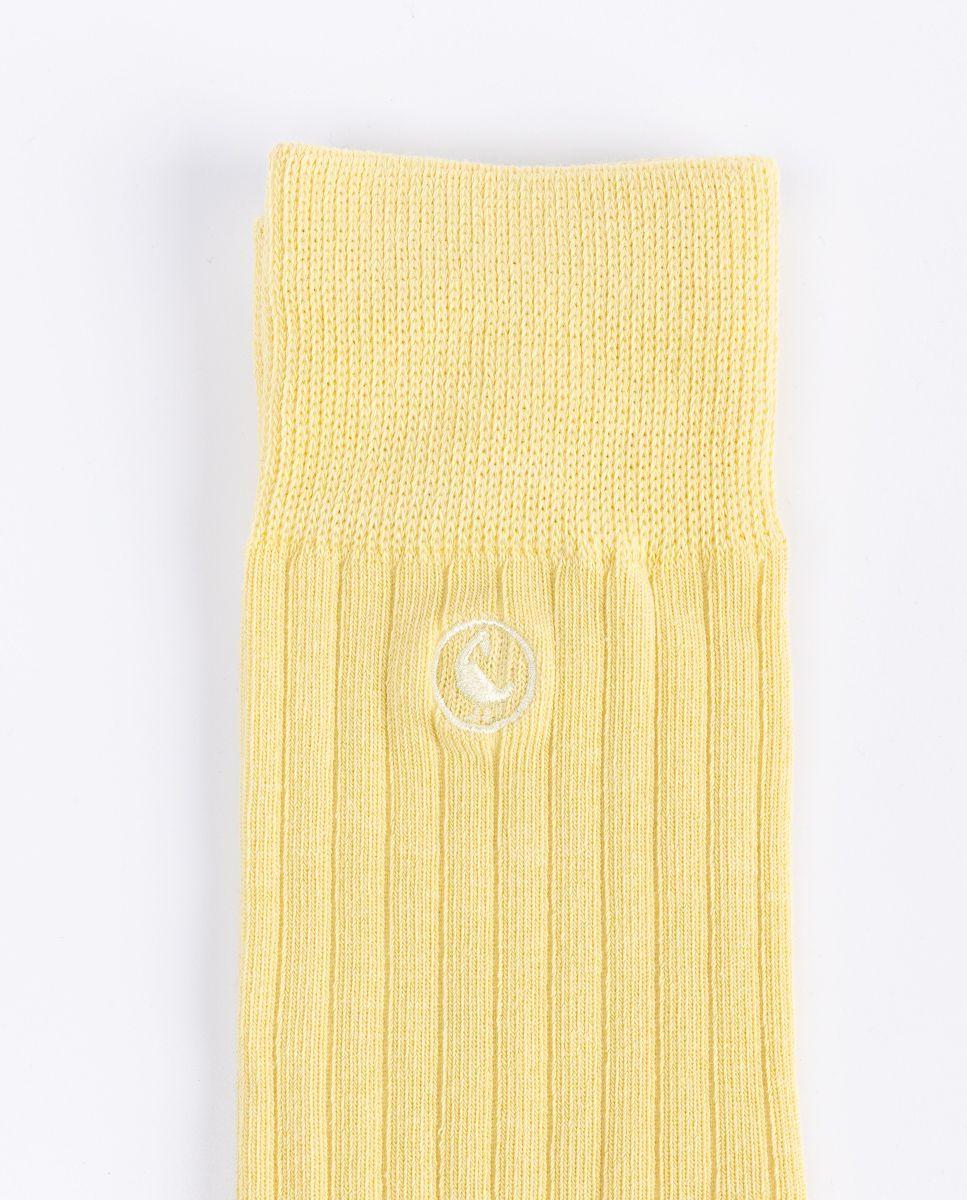 Calcetín Algodón Canalé Amarillo UNISEX PV 26-2