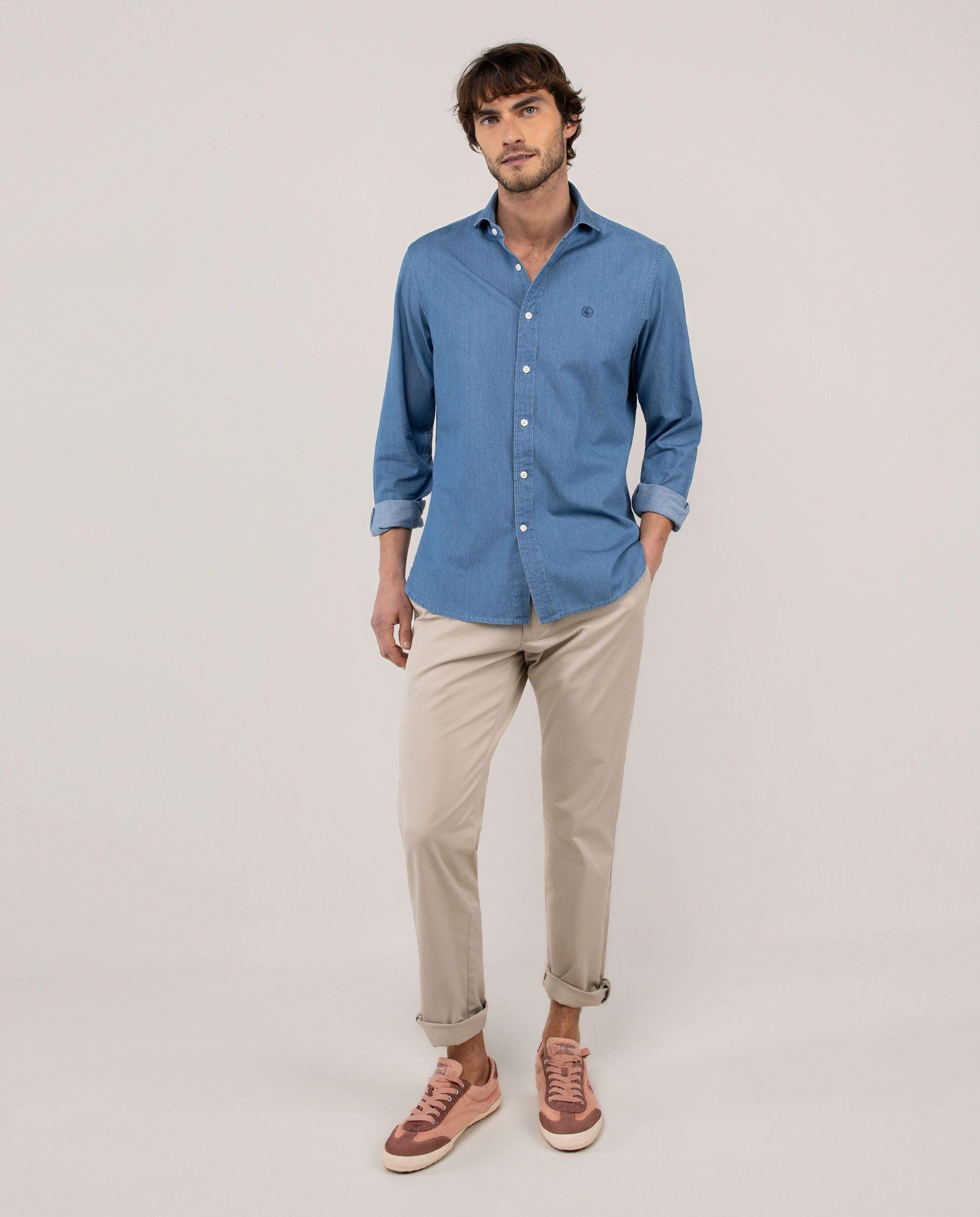 Camisa Denim Marino HOMBRE PV 26-1