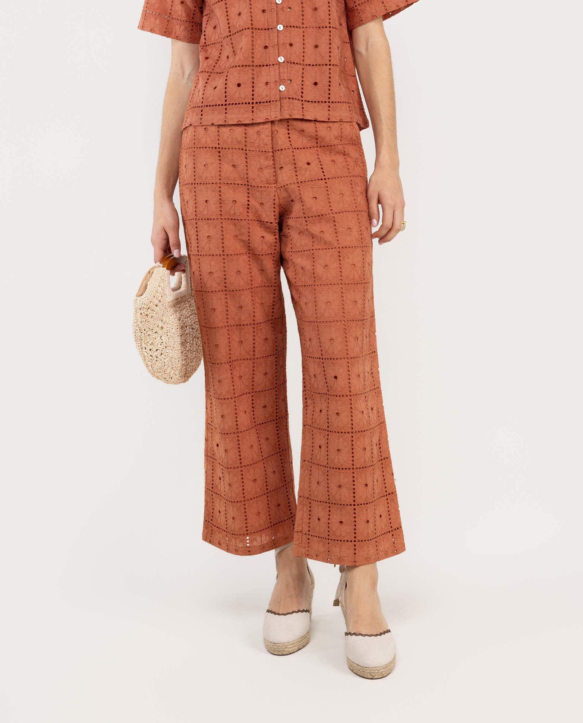 Pantalón Maren Bordados Teja MUJER PV 26-2