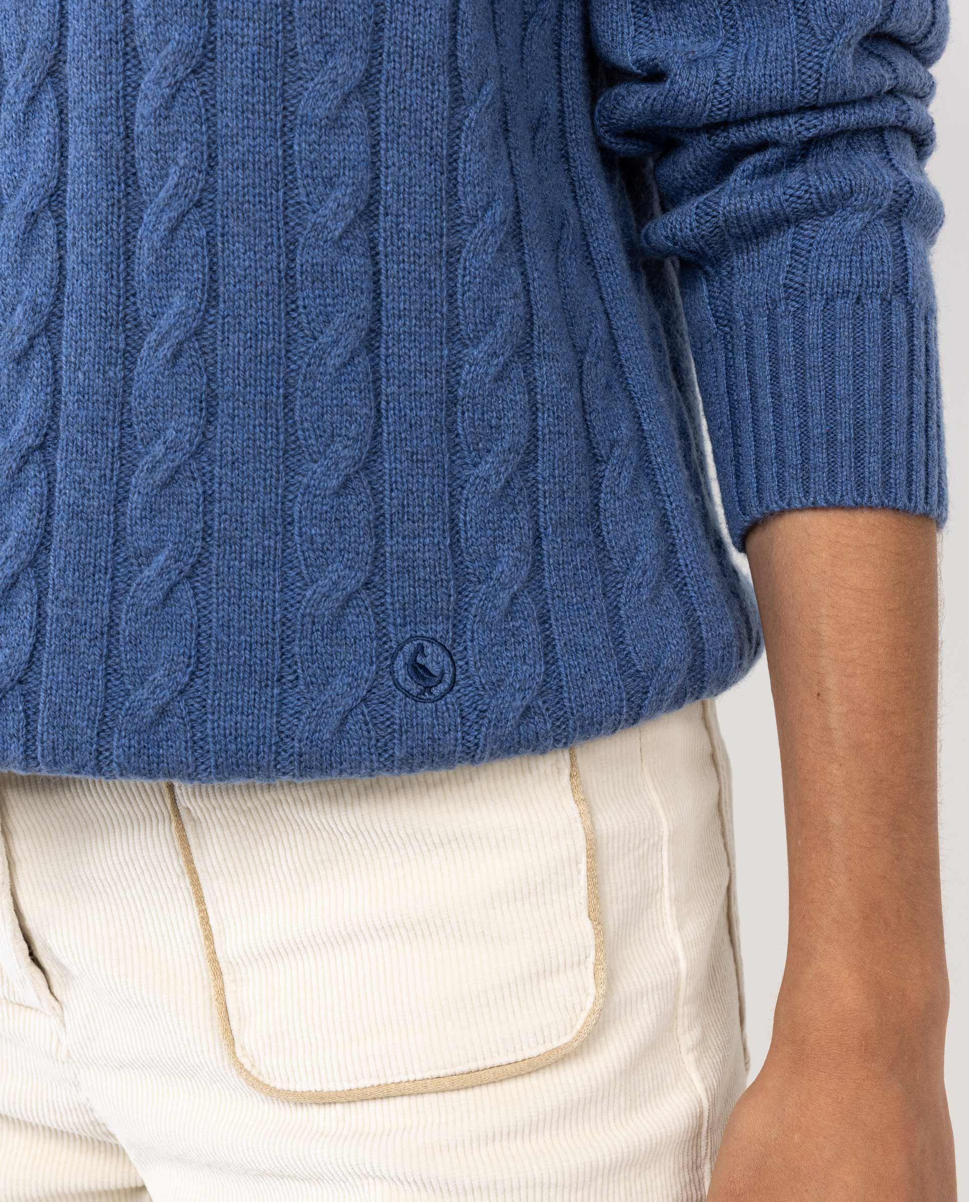 Jersey Ochos Cuello Caja Azul MUJER OI 25-3