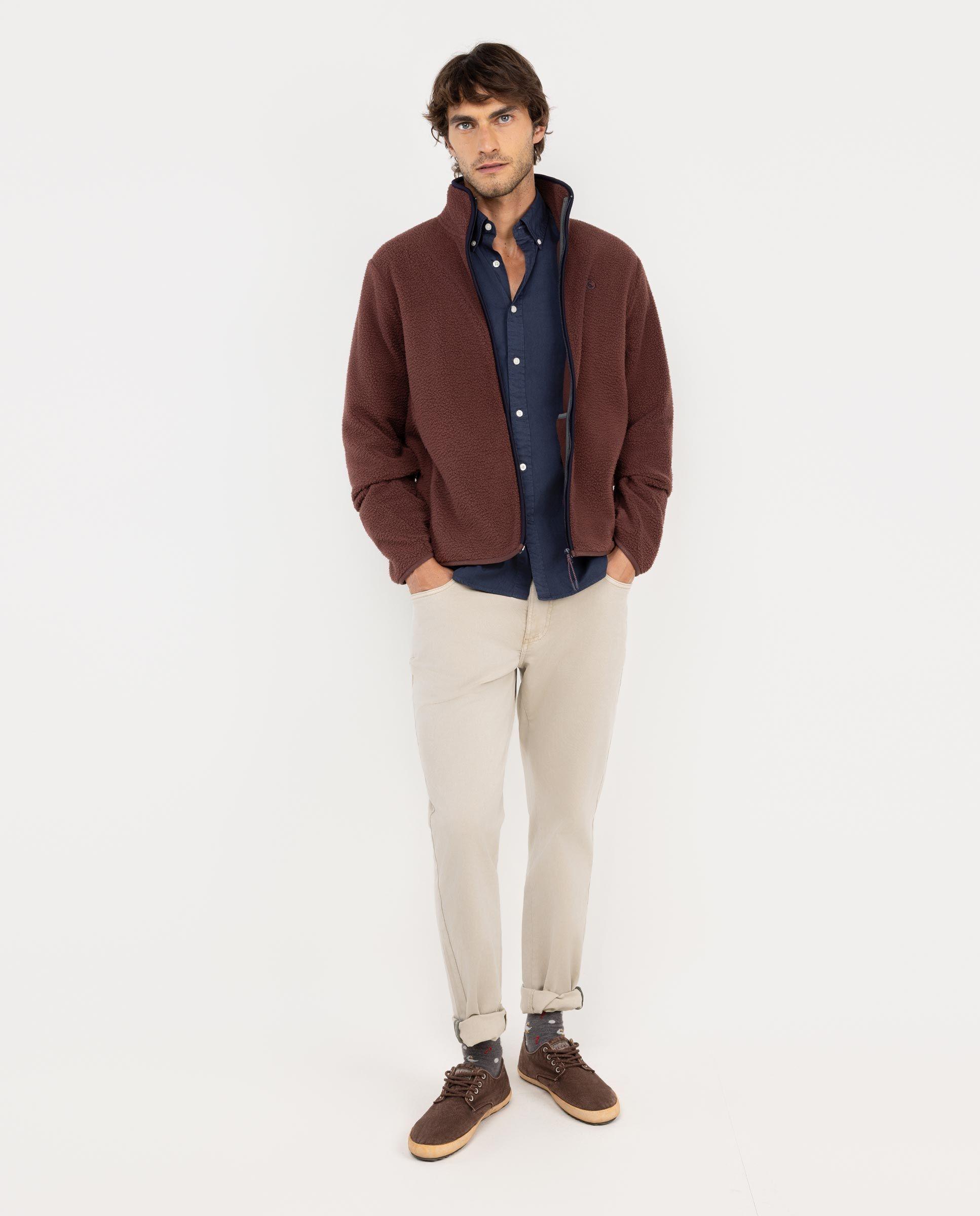 Chaqueta Polar Granate HOMBRE OI 25-0