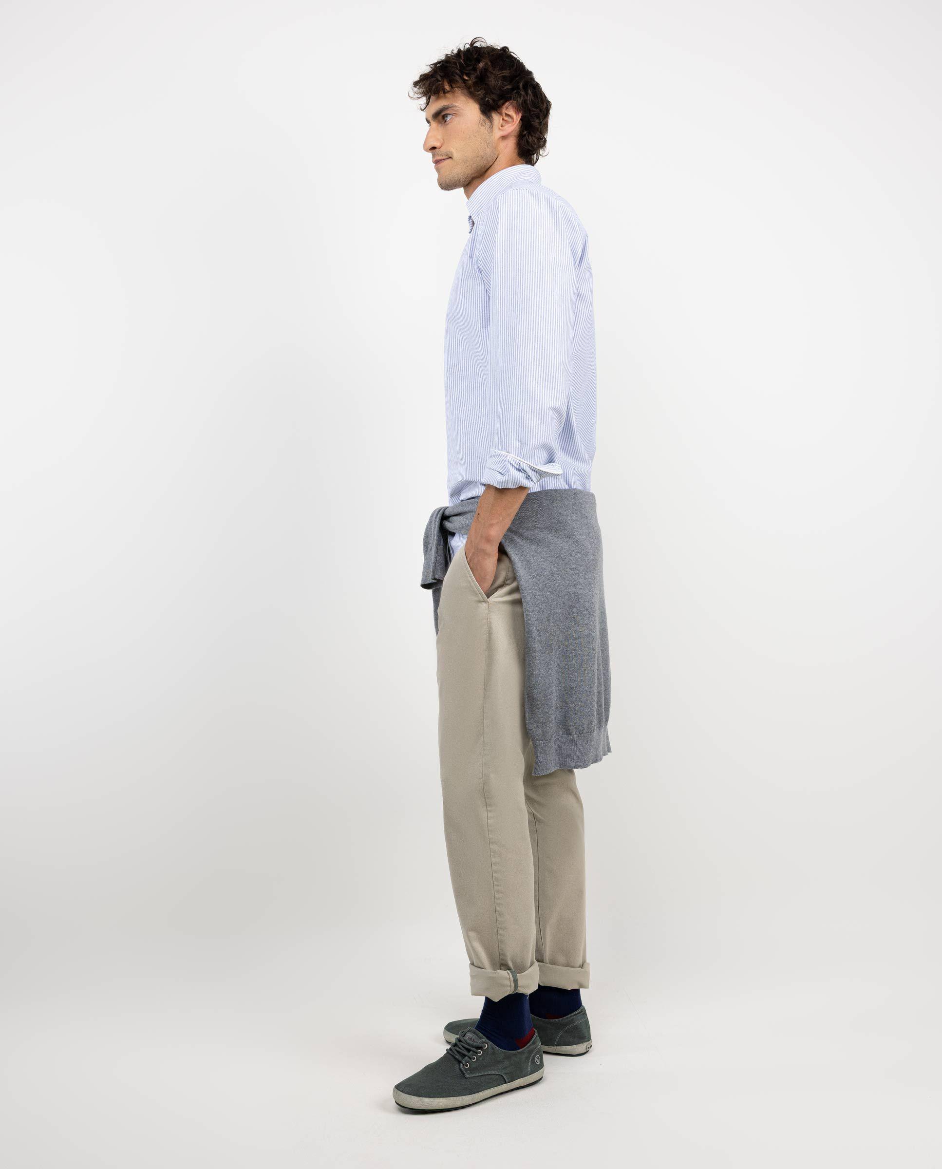 Camisa Oxford Yale Marino HOMBRE OI 25-2