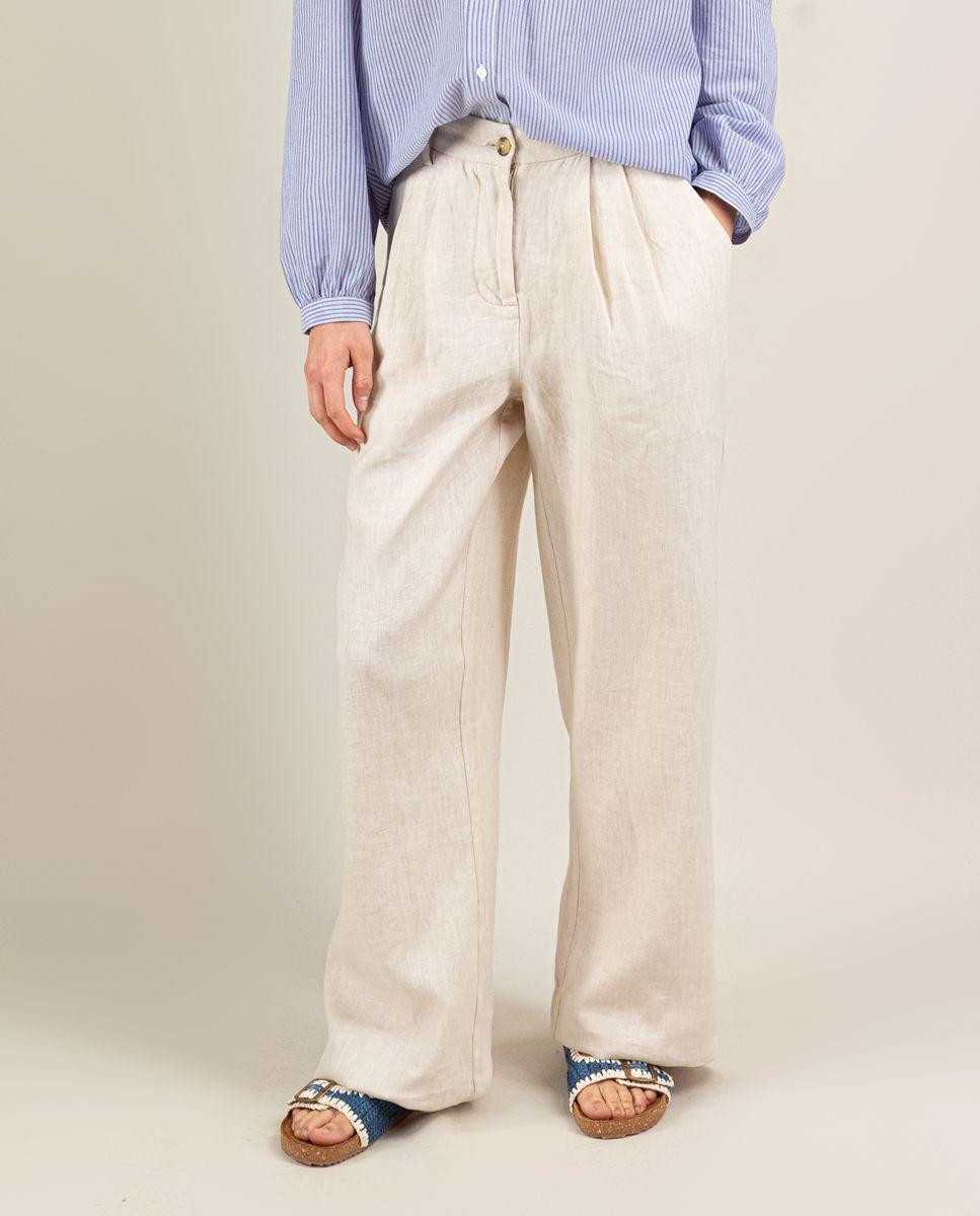 Pantalón Lino Crudo MUJER PV 25-2