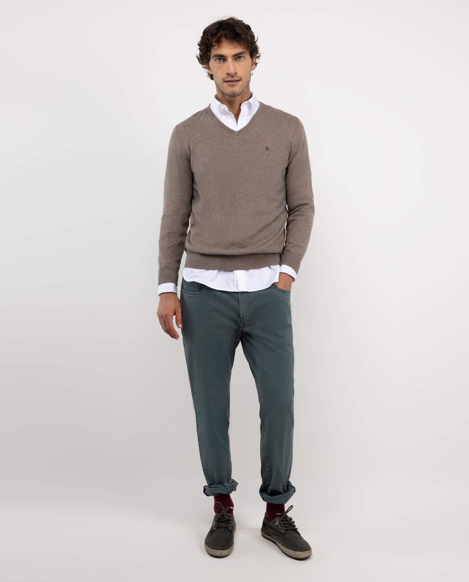 Pantalón 5 Bolsillos Azul Slim Fit HOMBRE OI 25-1