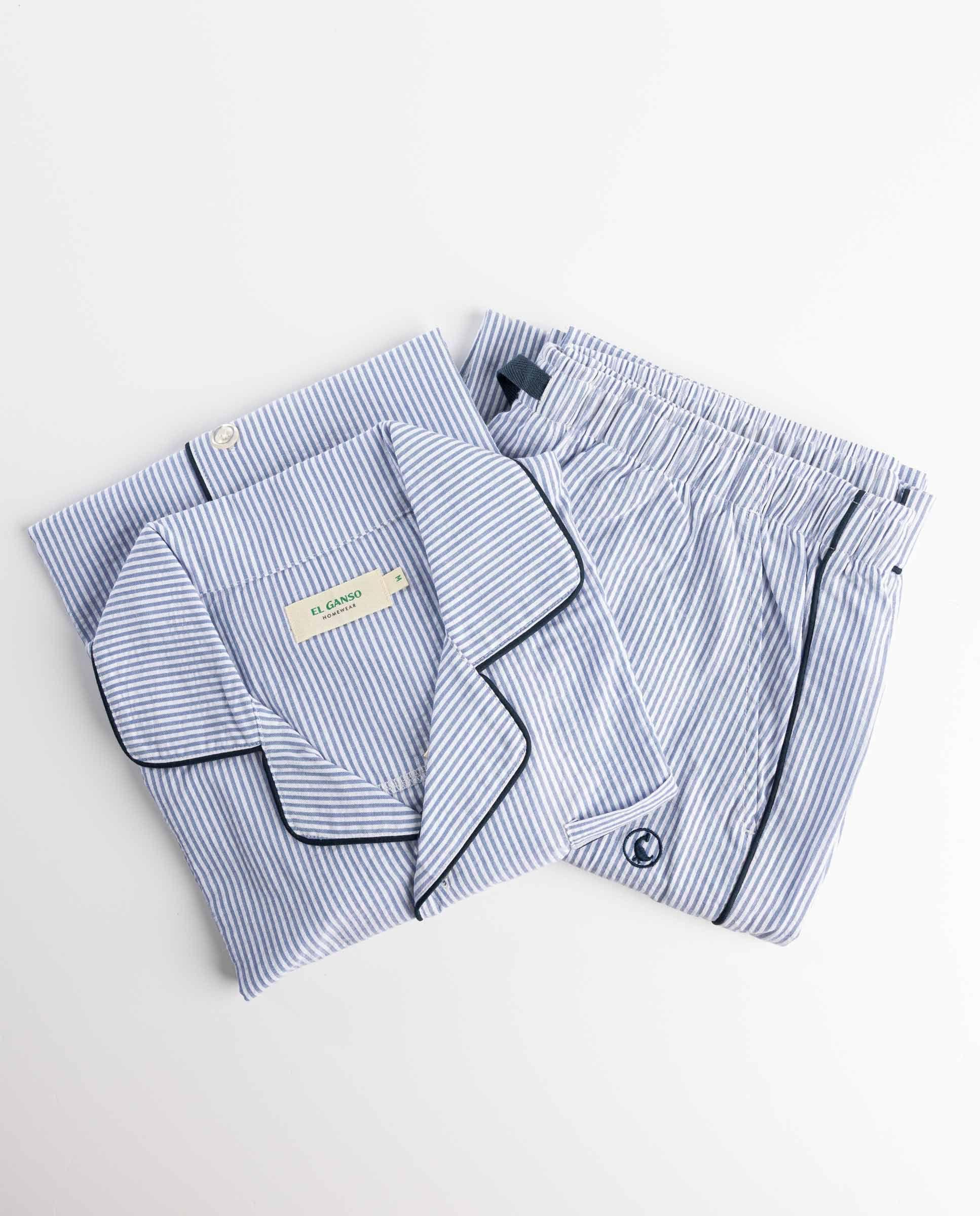 Pijama Azul Rayas Yale UNISEX OI 25-2