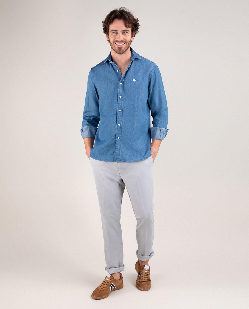 Camisa Denim Doble Tintura HOMBRE PV 25-1