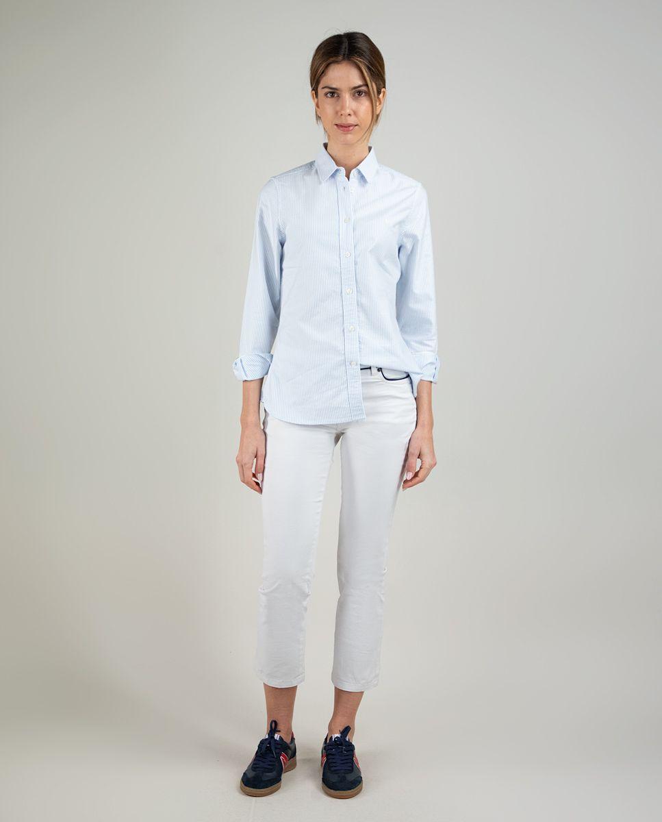 Camisa Oxford Yale Celeste MUJER PV 25-1