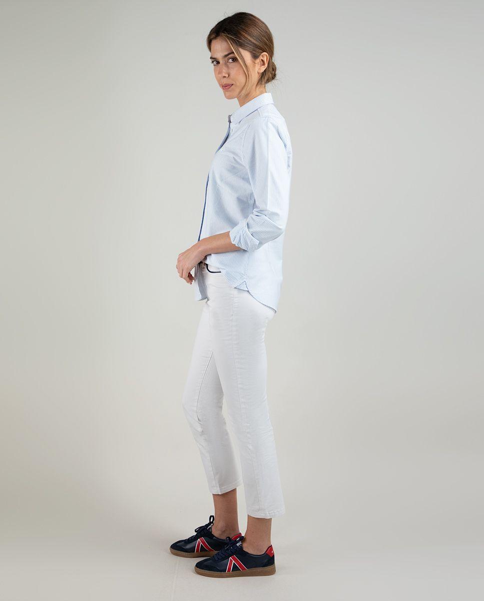 Camisa Oxford Yale Celeste MUJER PV 25-2
