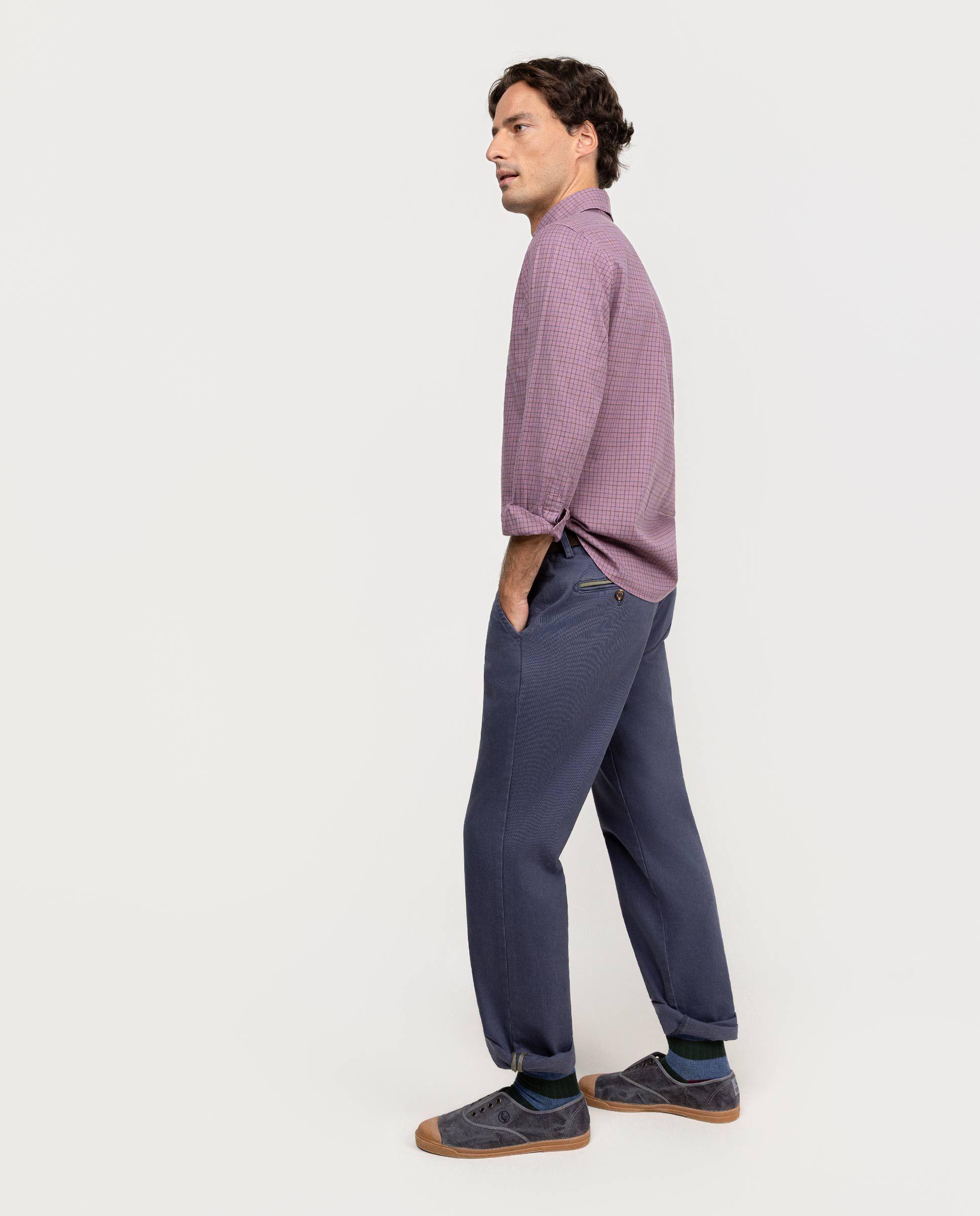 Pantalón Chino Invierno Marino Regular Fit HOMBRE OI 25-2