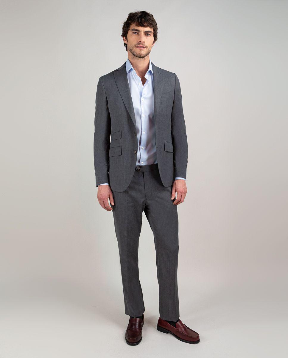 Americana Coordinada Liso Lavable Gris HOMBRE PV 25-1