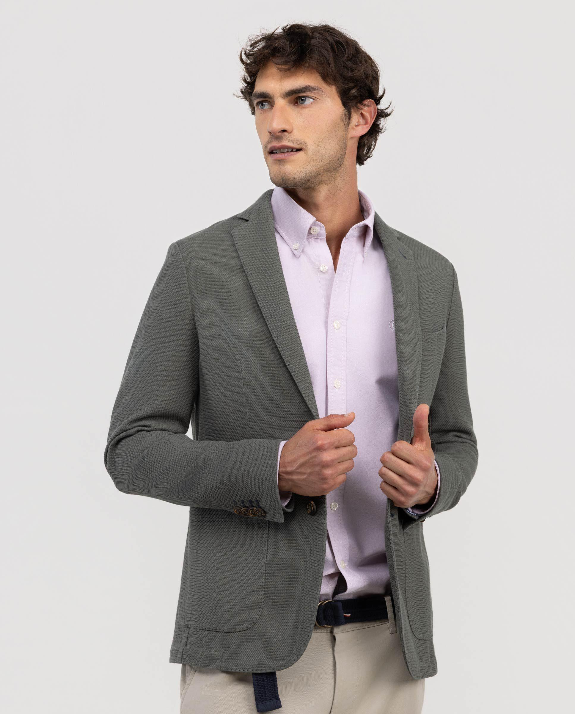 Americana Estructura Verde HOMBRE OI 25-1